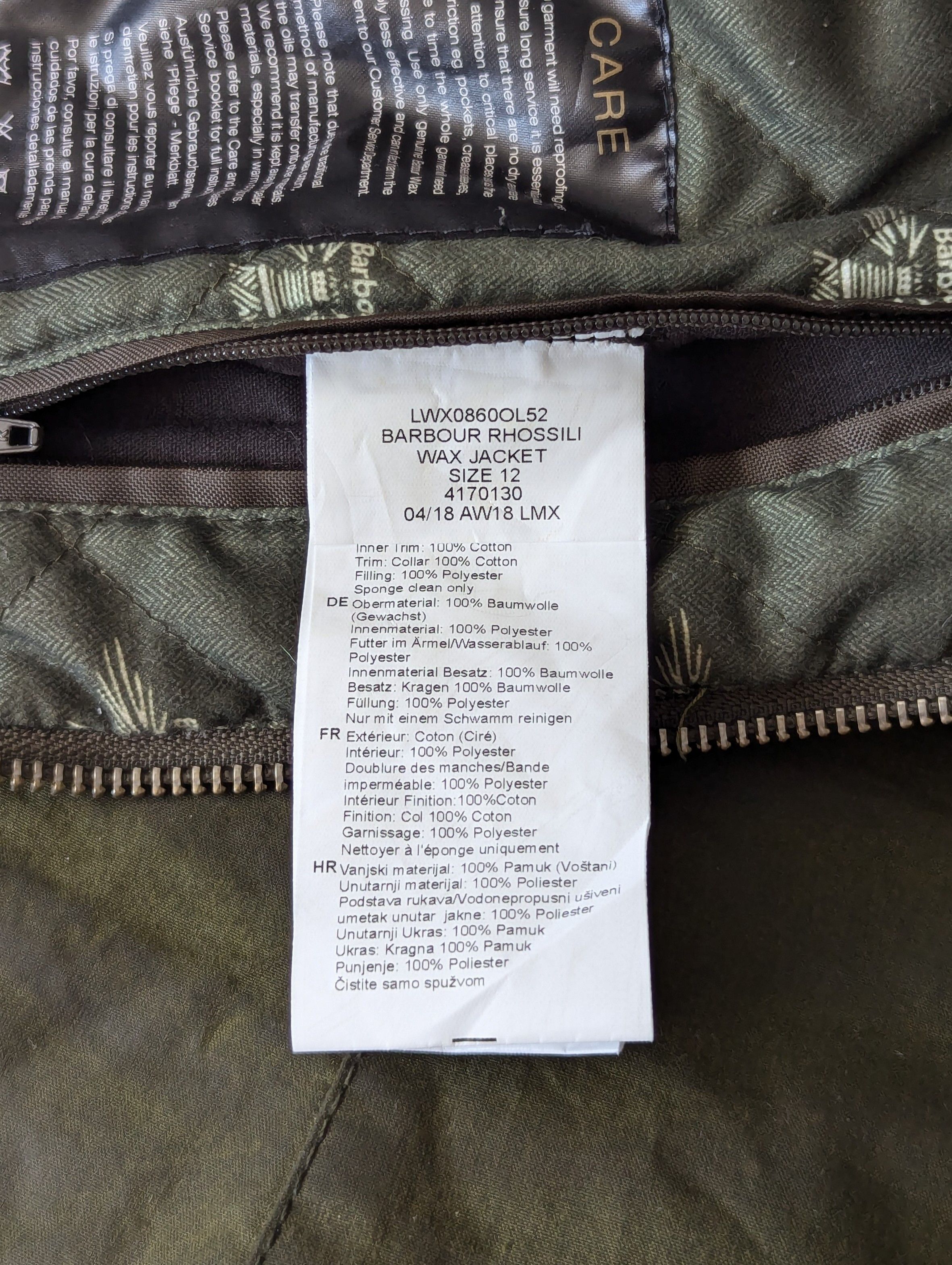 Barbour Barbour Rhossili Wax Jacket Waxed Cotton England Style Green Size M / US 6-8 / IT 42-44 - 17 Thumbnail