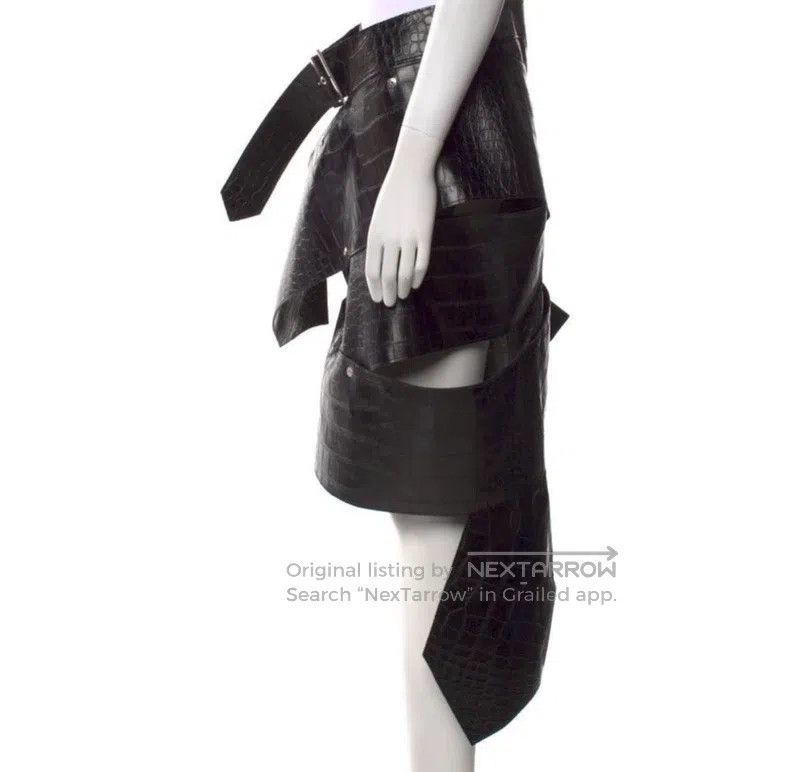 Junya Watanabe Junya Watanabe size S Asymmetric leather skirt Size 23" - 3 Thumbnail