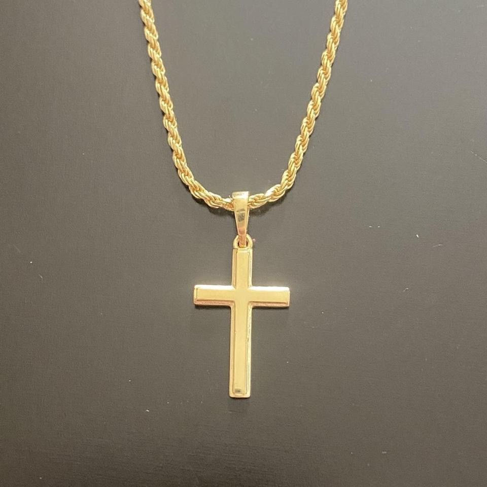 Other Gold Chain 14k Gold Vermeil Rope 20in 2mm and Cross Set Size ONE SIZE - 2 Thumbnail