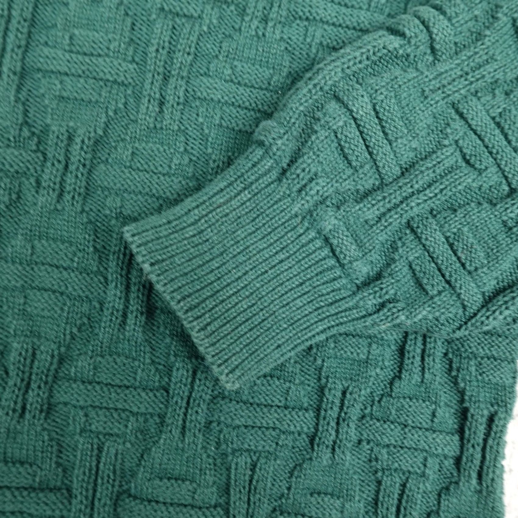 ASH VINTAGE Ash Creek Trading Sweater Mens L Green Geometric Knit Crewneck 3D Pullover Knit Crew Neck Casual 90s Mens Size US L / EU 52-54 / 3 - 5 Thumbnail