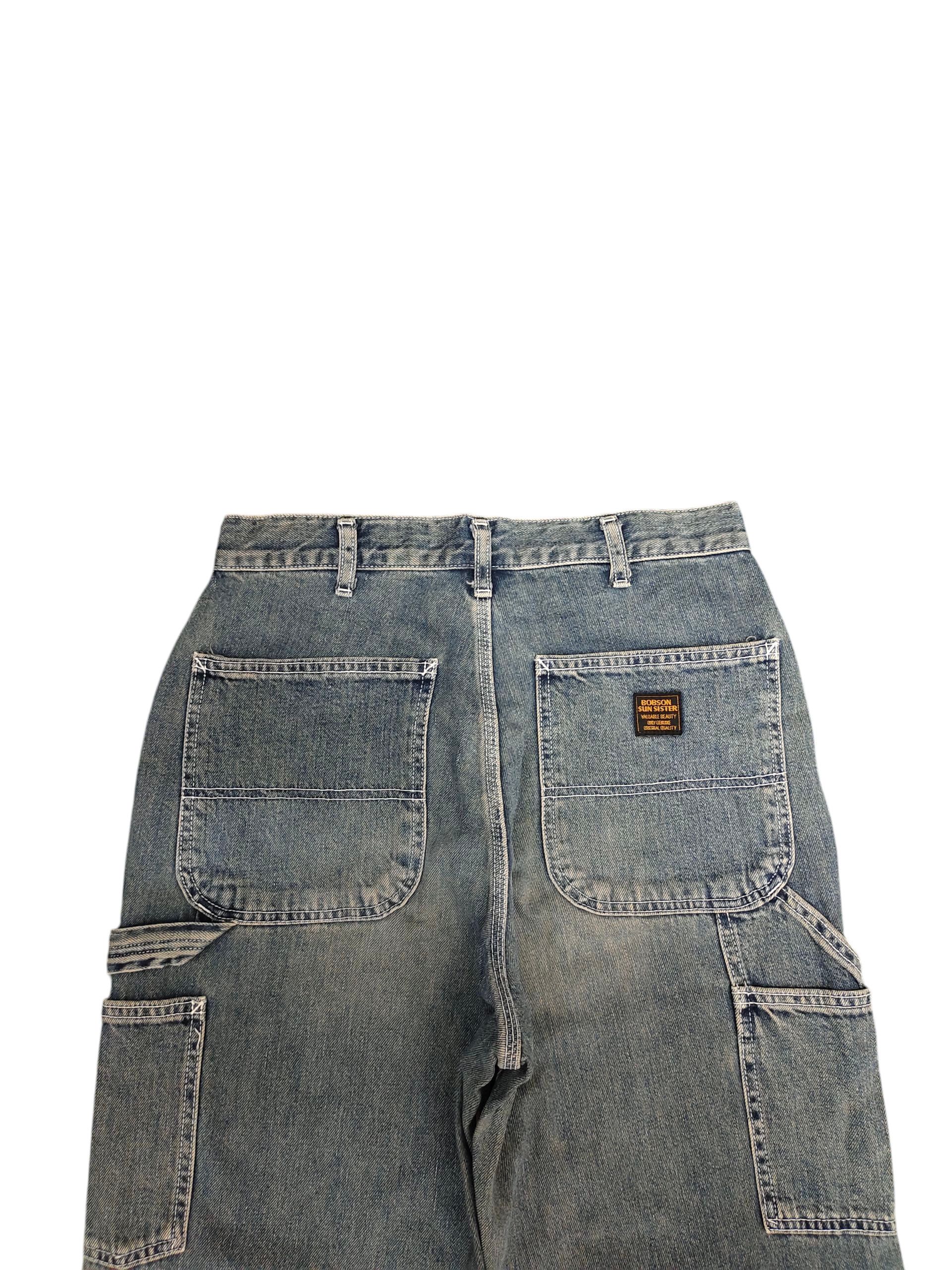 Hysteric Glamour Vintage 90s Bobson Carpenter Wide Loose Denim Pants Size US 29 - 2 Thumbnail