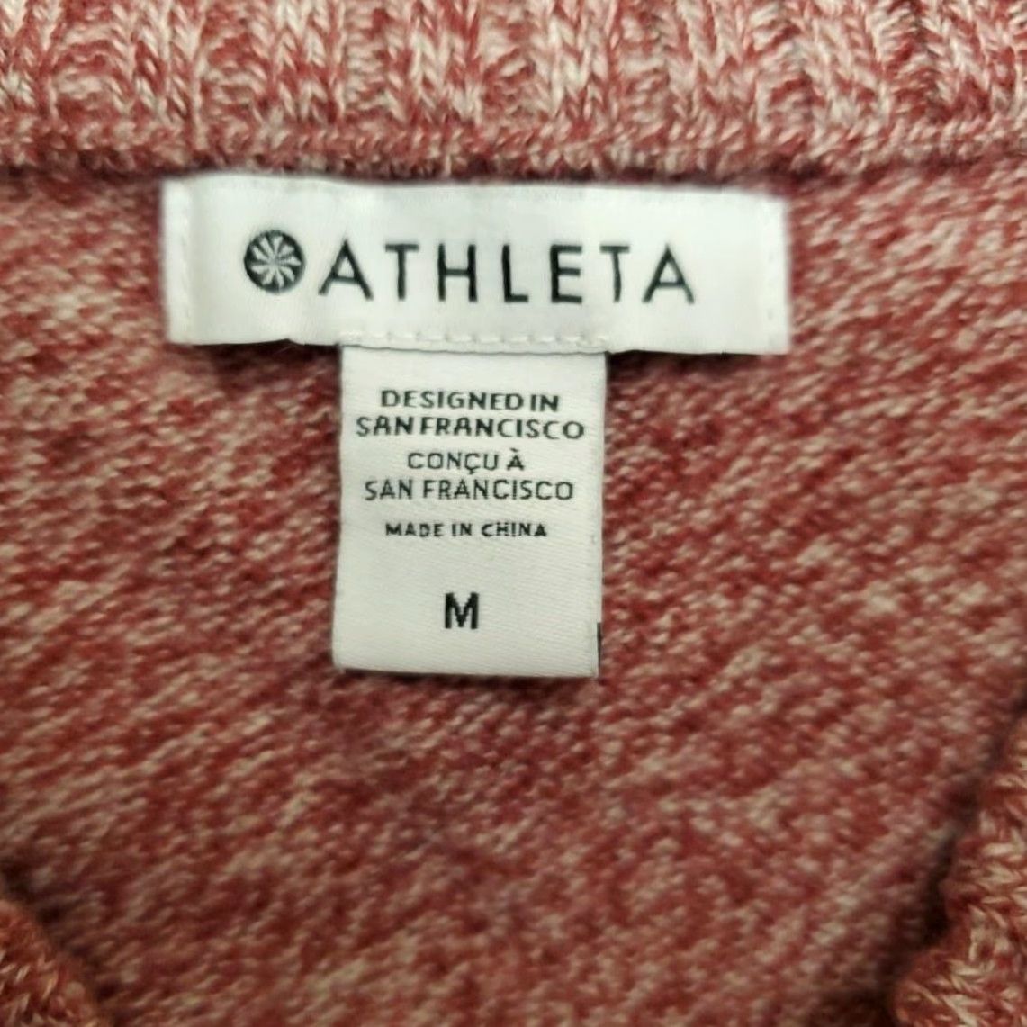 Athleta Athleta Womens Medium Vital V-Neck Tunic Pullover Sweater Wool Cashmere Blend Size M / US 6-8 / IT 42-44 - 3 Thumbnail