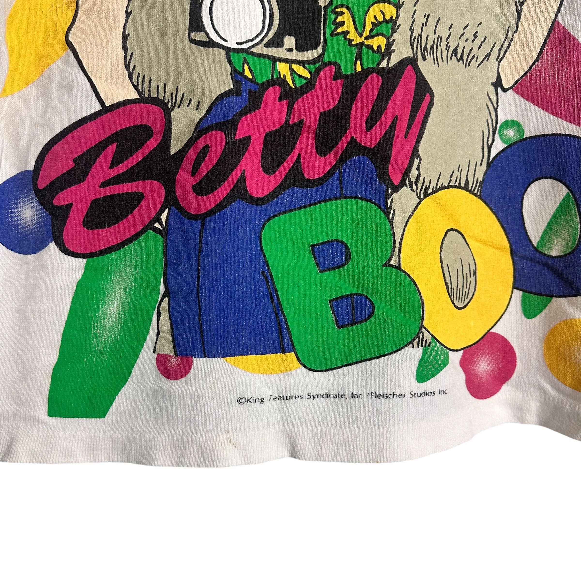 Anime × Cartoon Network × Vintage 🔥RARE🔥Vintage Betty Boop Spell Out OP Long Sleeve T-shirt Size US L / EU 52-54 / 3 - 3 Thumbnail