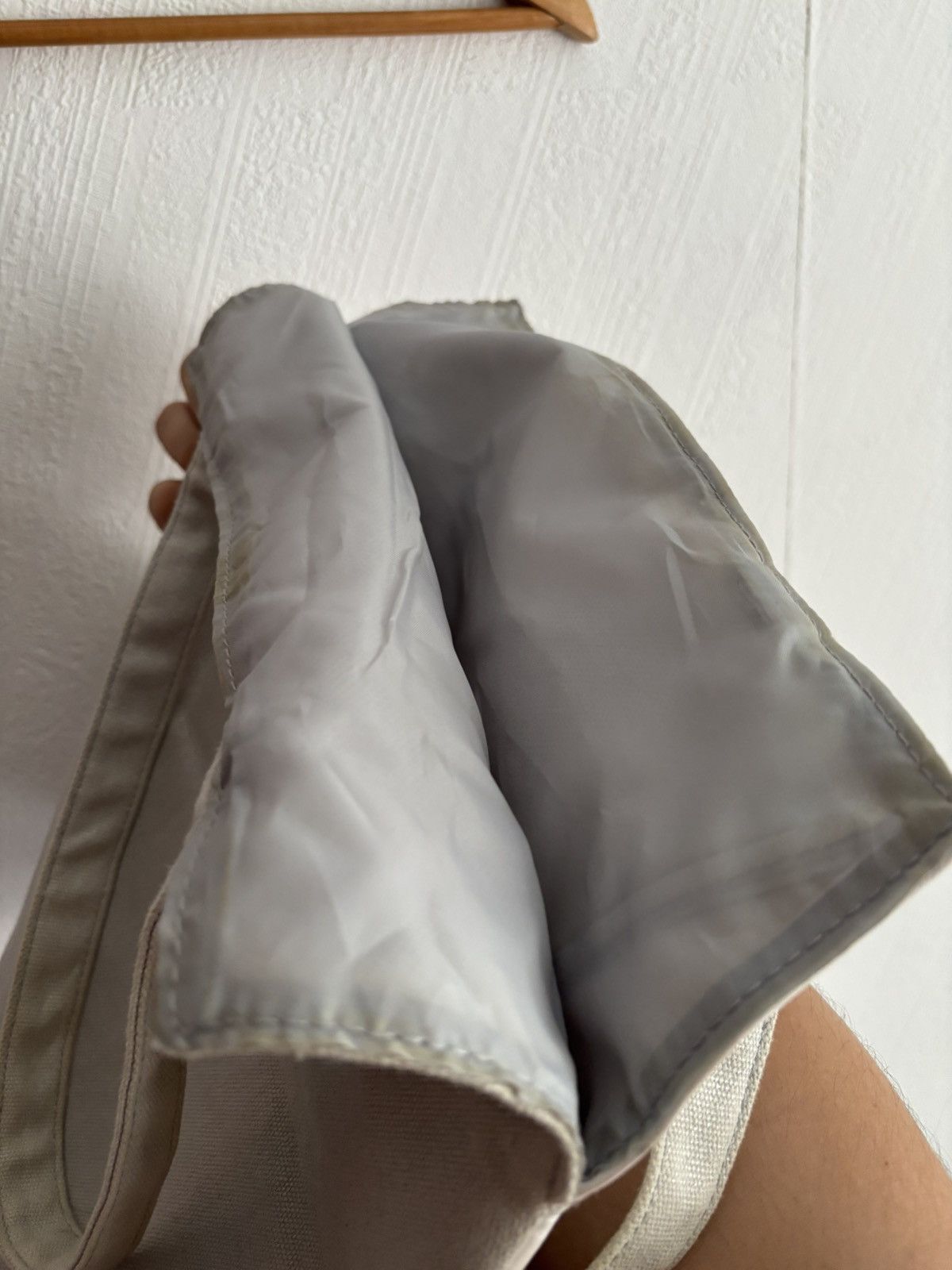 Issey Miyake Issey Miyake Parfums Geometric Tote Bag White / Grey Size ONE SIZE - 7 Thumbnail