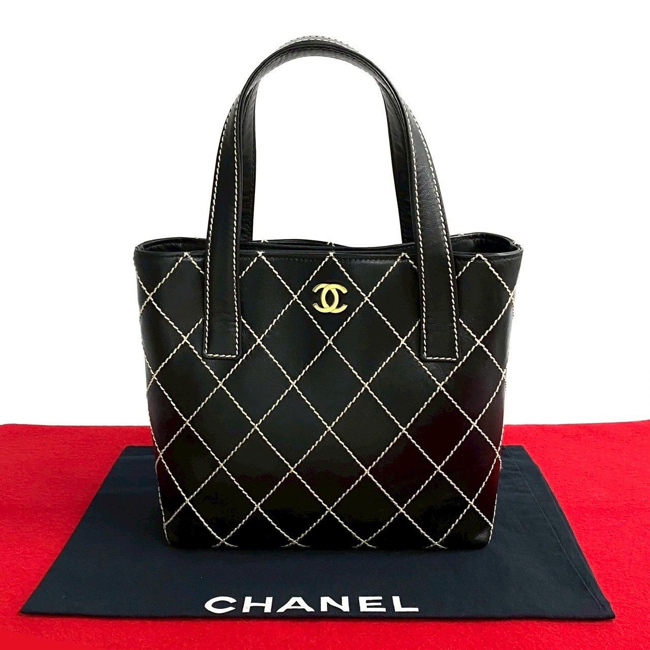 Chanel Chanel Handbag Black Leather Size ONE SIZE - 1 Thumbnail