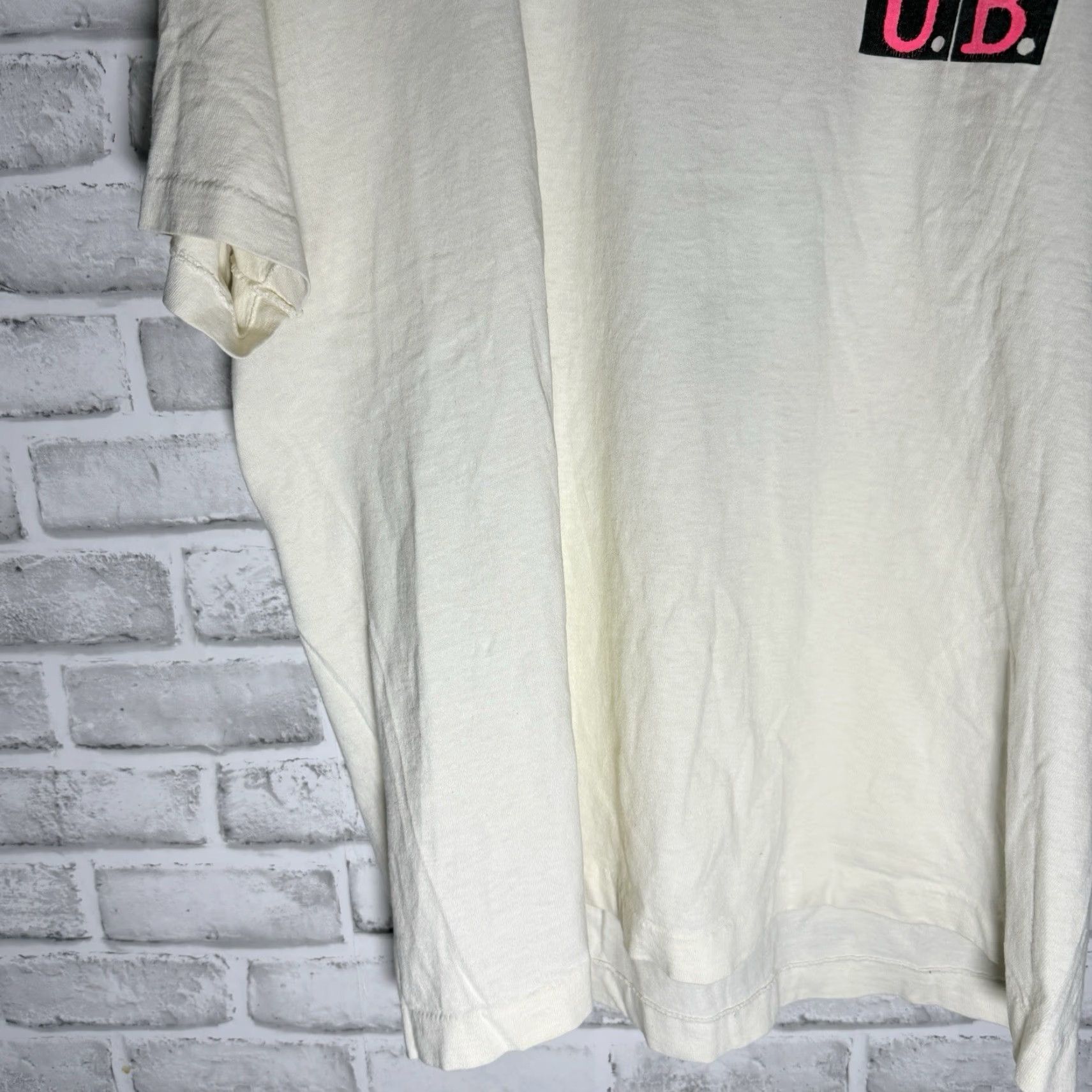 Vintage VINTAGE Fruit of the Loom 1989 World Graphic Tee Mens XL White USA Single Stitch Size US XL / EU 56 / 4 - 4 Thumbnail