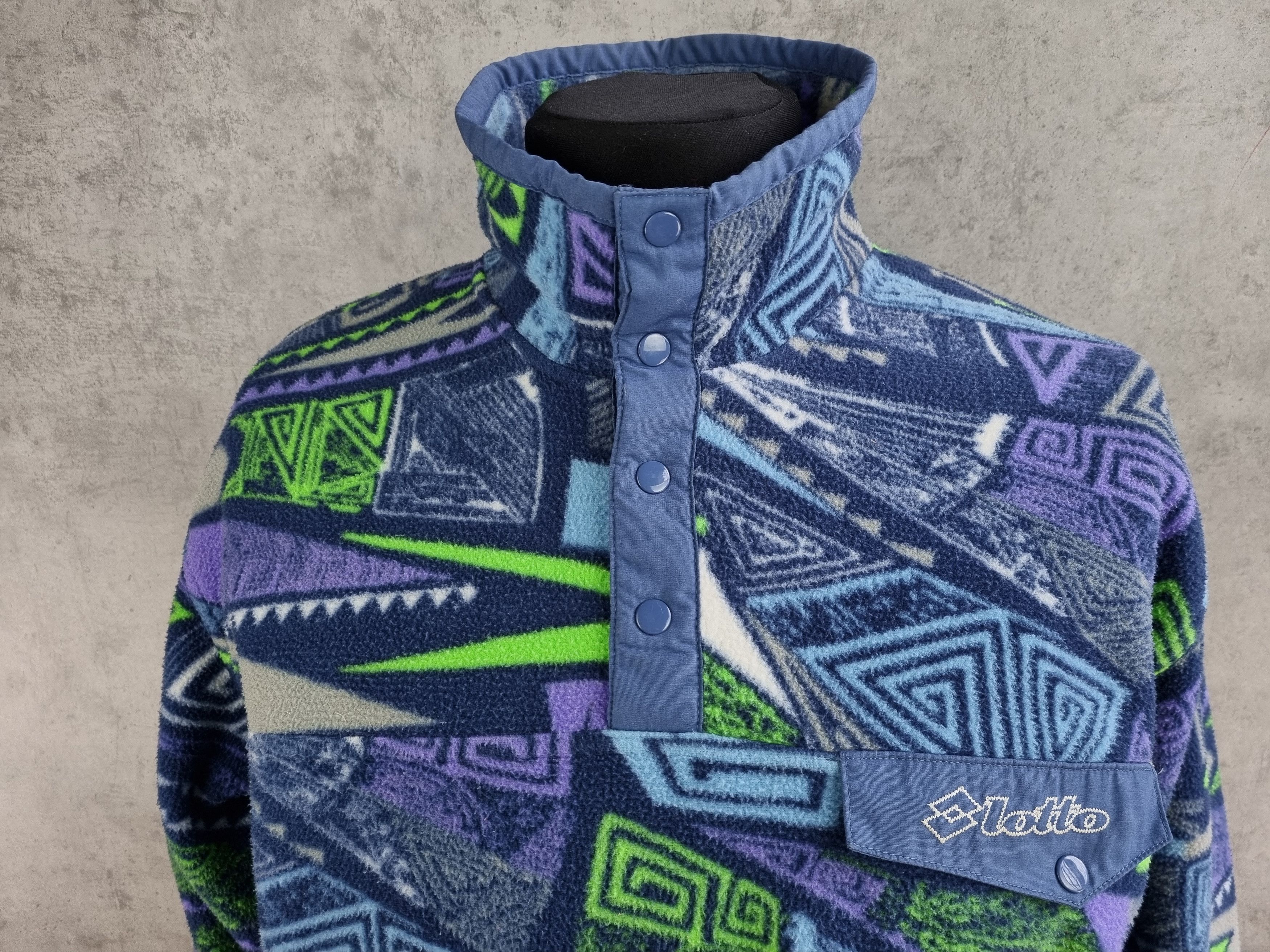Vintage Attractive Abstract Design Fleece Looks like Patagonia Size US M / EU 48-50 / 2 - 7 Thumbnail