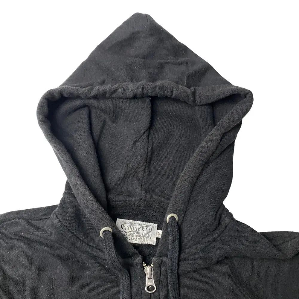 Japanese Brand Stooge & Co Skull Linen Zip Hoodie Size US S / EU 44-46 / 1 - 2 Thumbnail