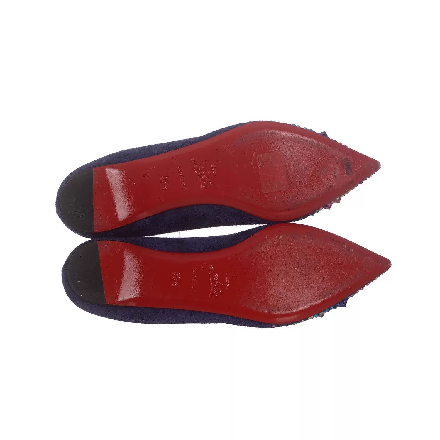 Christian Louboutin Christian Louboutin Suede Women's Flat Shoes 36.5 Size US 6 / IT 36 - 2 Thumbnail