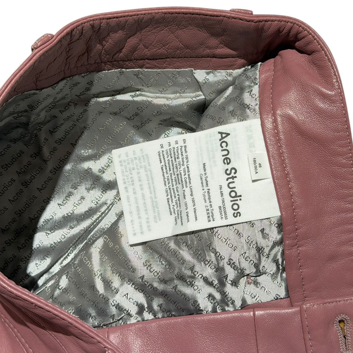 Acne Studios $1,900 lambskin patchwork pant Size US 32 / EU 48 - 3 Thumbnail
