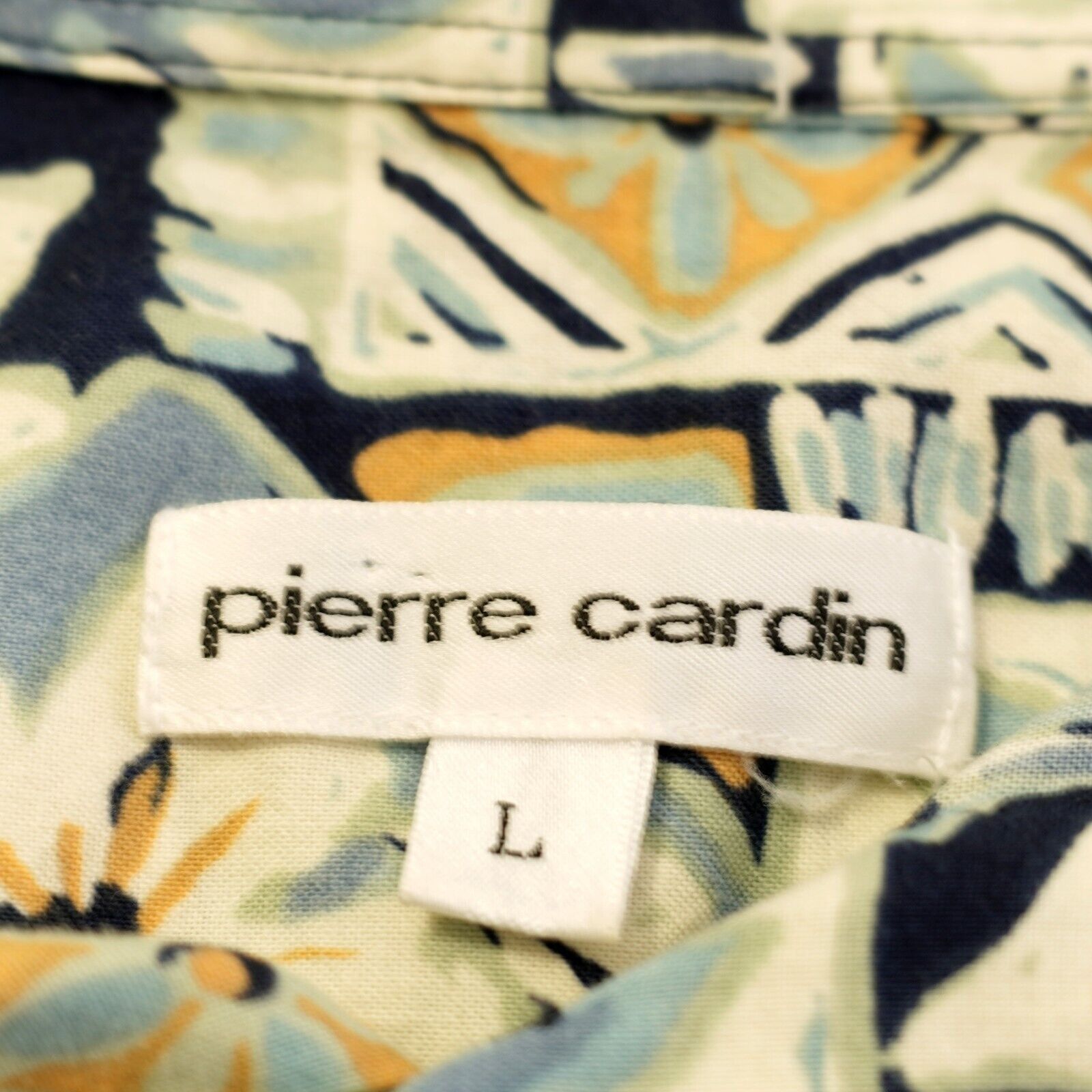 Pierre Cardin Pierre Cardin Large Blue Cotton Floral Button Down Tropical Size US L / EU 52-54 / 3 - 10 Thumbnail