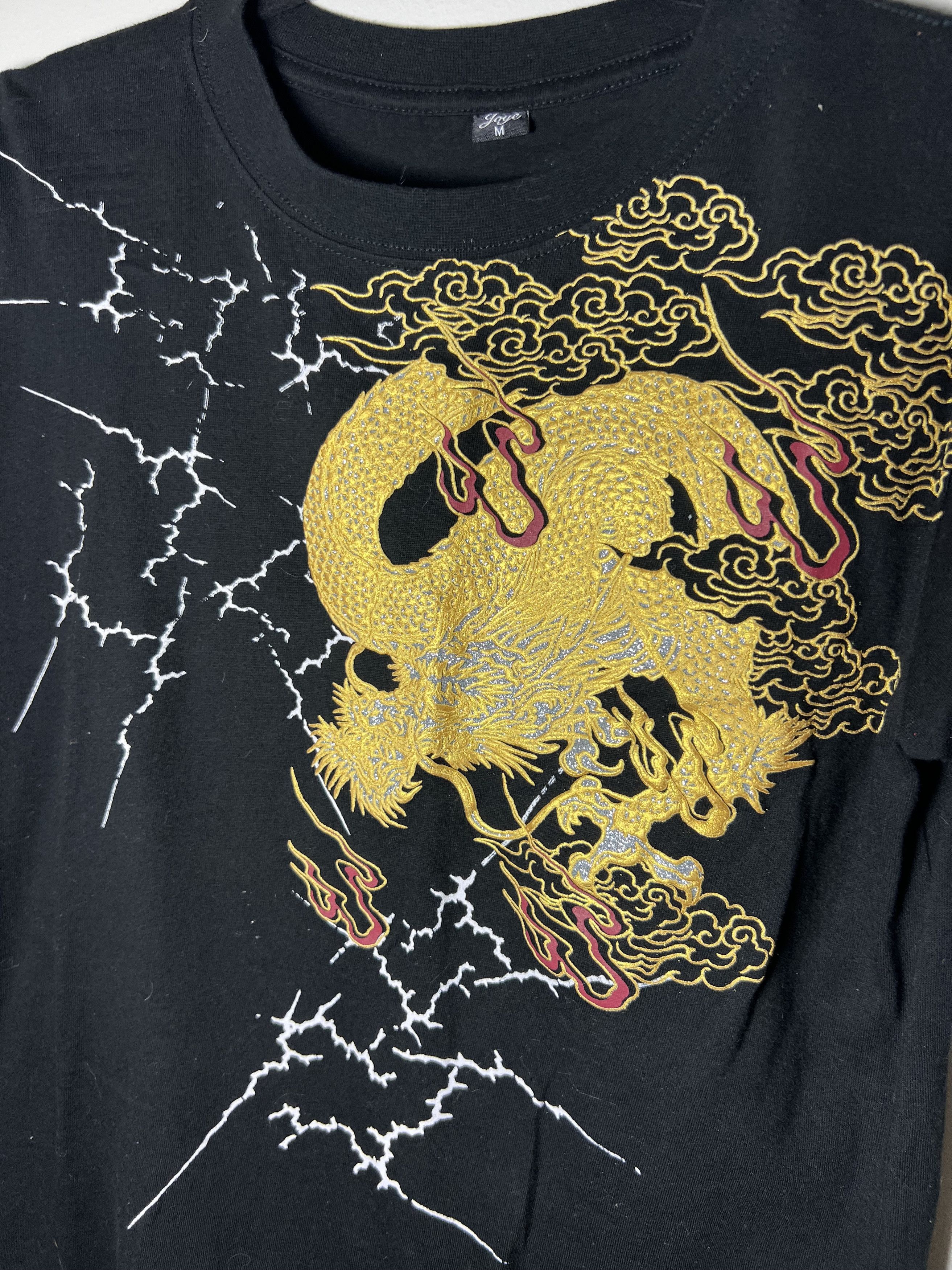 Band Tees × Vintage Double Sided Golden Dragon Crewneck T-Shirt Size US XXL / EU 58 / 5 - 2 Thumbnail