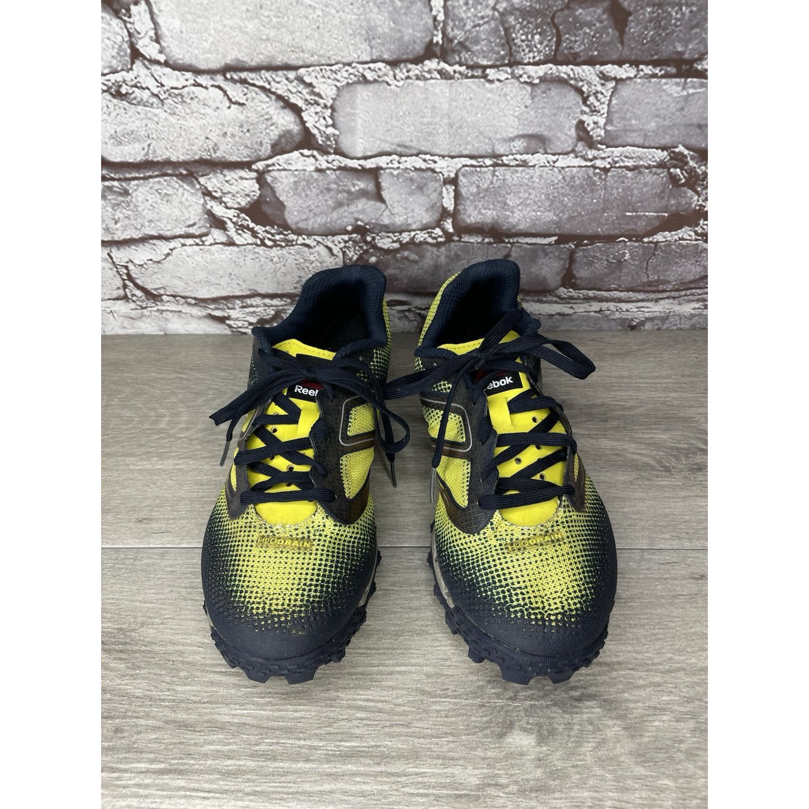 Reebok Reebok H20Drain DuraGrip FitFrame Black Yellow Running Gym S Size US 7.5 / IT 37.5 - 18 Thumbnail