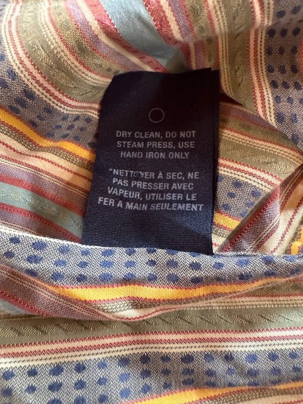 Robert Graham Colorful Men’s Striped Shirt Cotton and Silk Robert Graham Size US L / EU 52-54 / 3 - 12 Thumbnail