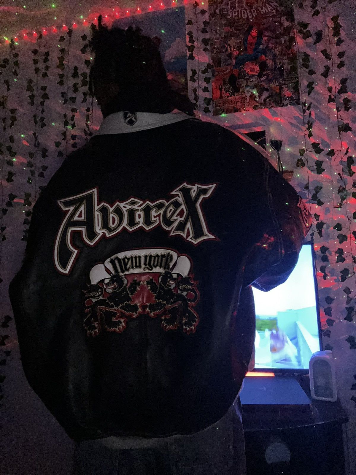 Vintage Avirex Lion 2tone varsity jacket | Grailed