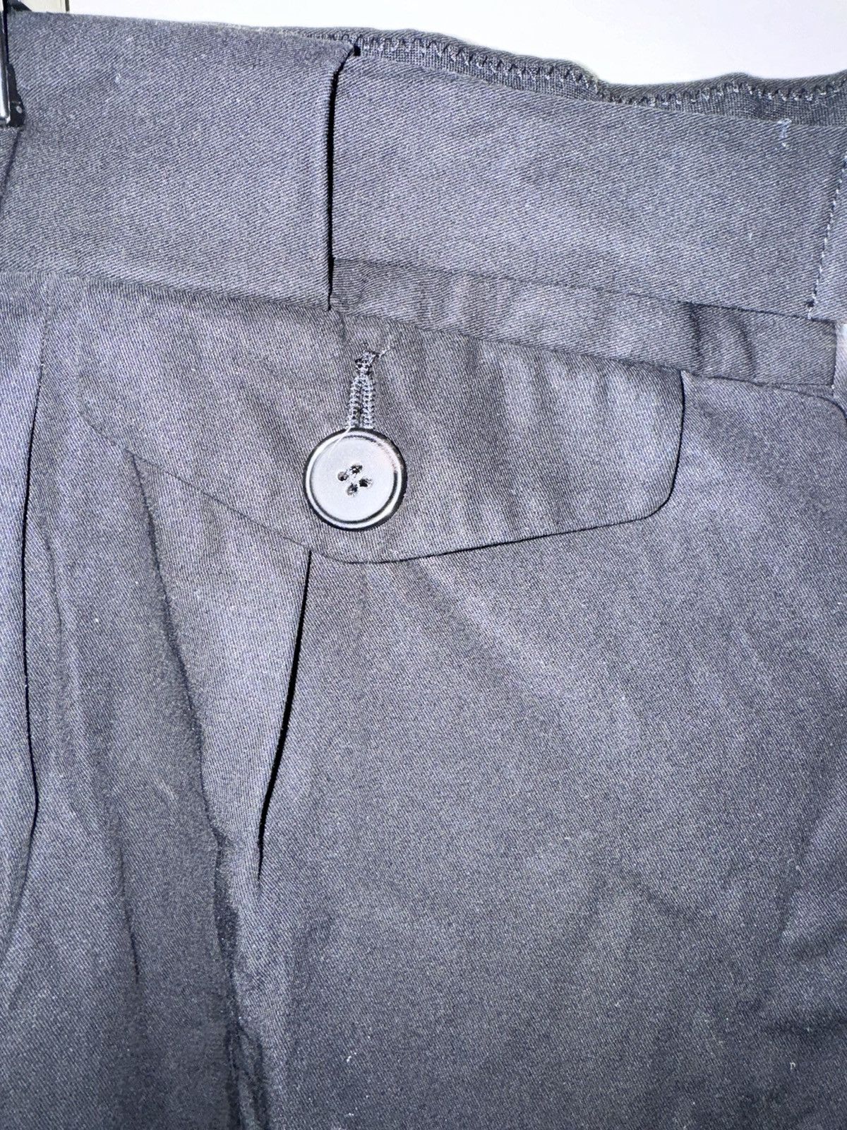 Maison Margiela MAISON MARGIELA Black Cotton Pleated Trousers Size US 34 / EU 50 - 5 Thumbnail
