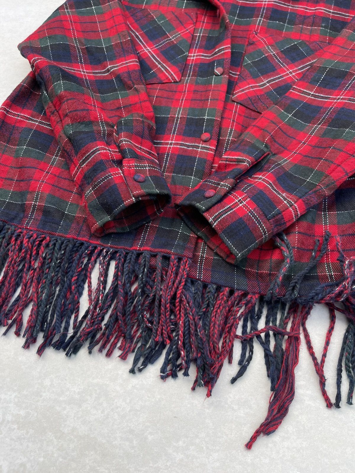 Zara Zara Never Been Worn Plaid Fringe Jacket Size M / US 6-8 / IT 42-44 - 12 Thumbnail