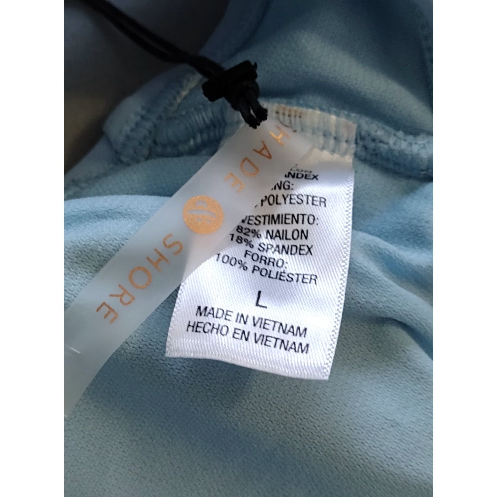 Vintage Shade & Shore Bikini Top Swimwear Blue L Women's Removable Pads Spaghetti Strap Size L / US 10 / IT 46 - 5 Thumbnail
