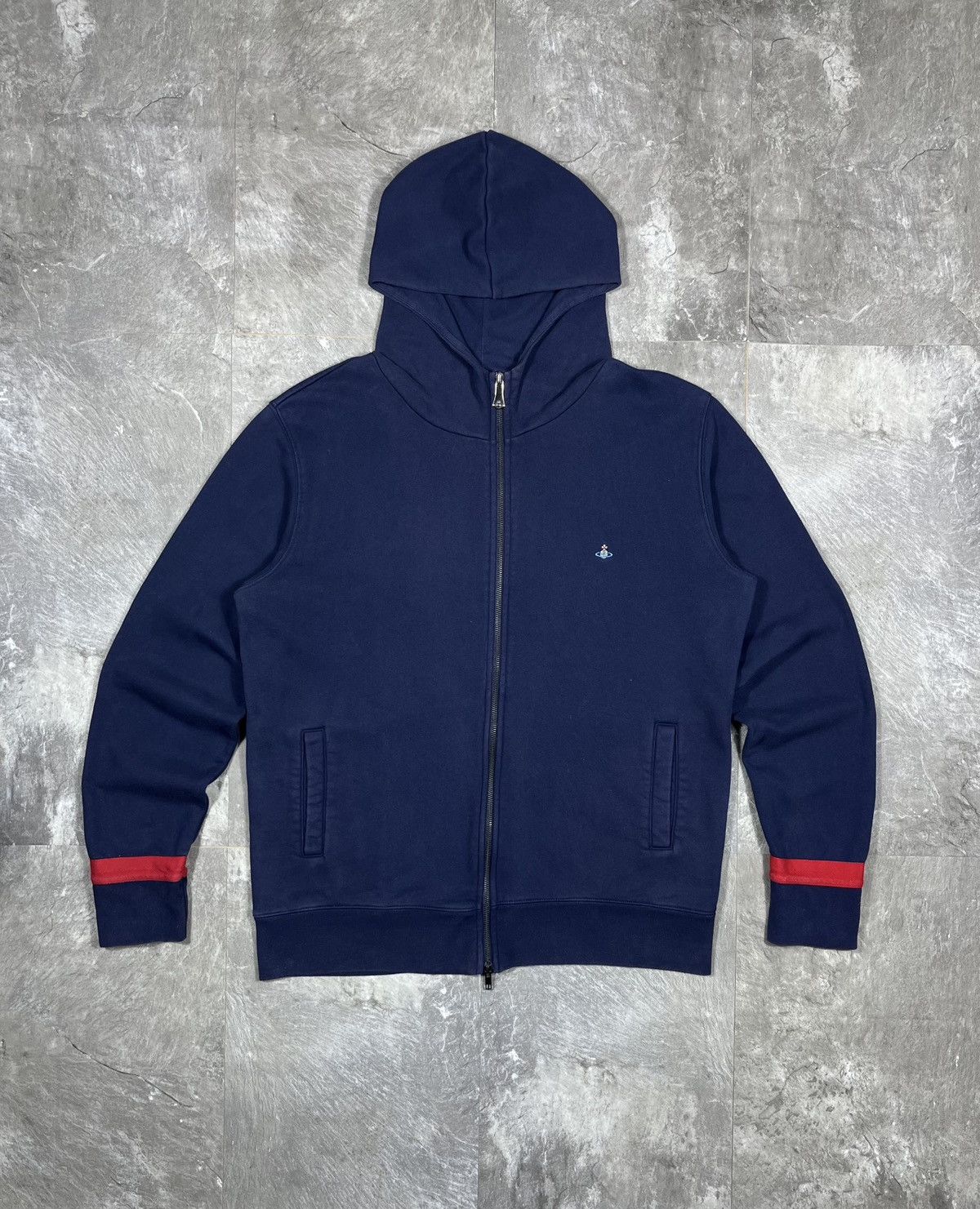 Vivienne Westwood Vivienne Westwood Zip Up Hoodie Designer Hype Rare Orb Logo Size US XL / EU 56 / 4 - 1 Thumbnail