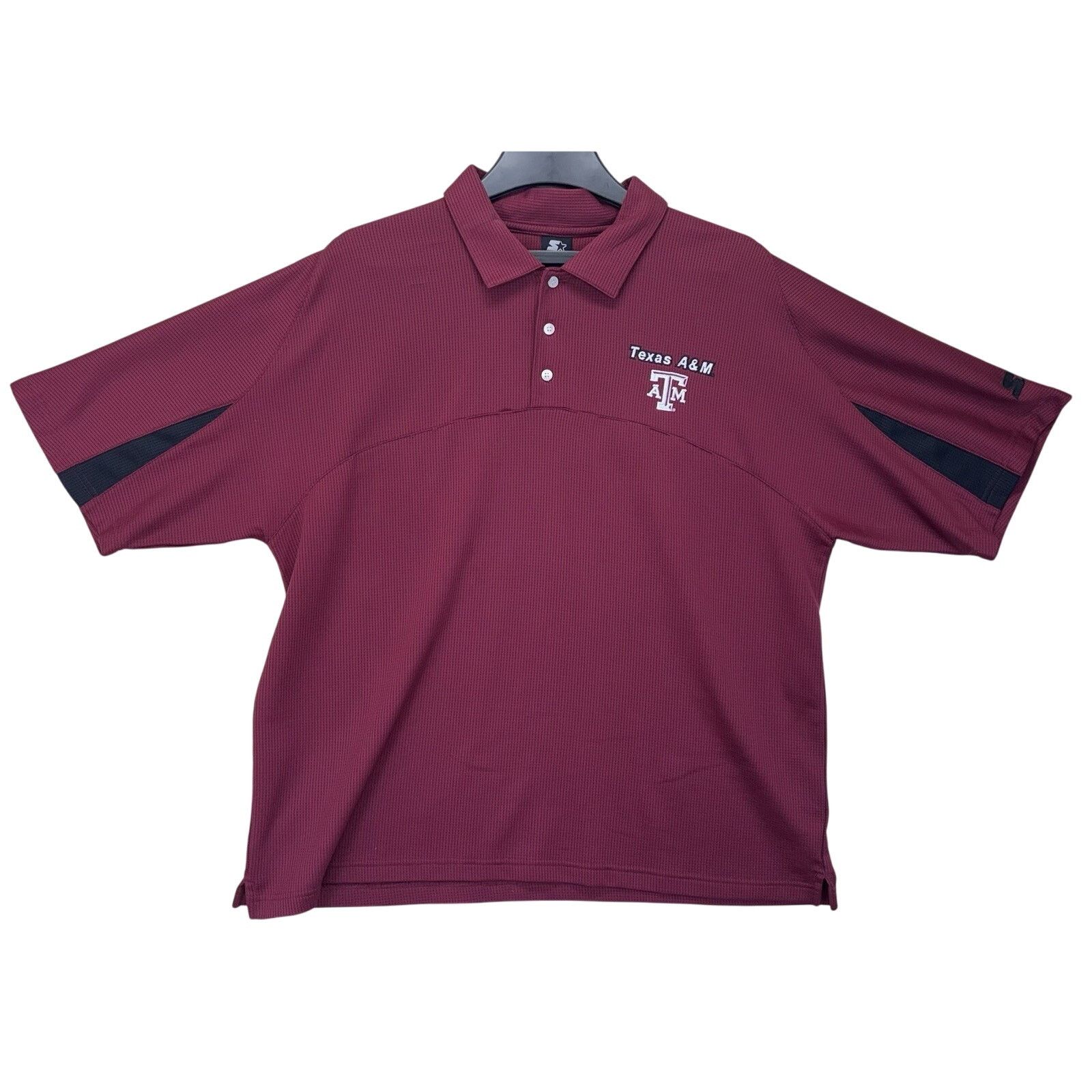 Starter Texas A&M Aggies Starter Polo Shirt Men’s XL Maroon Size US XL / EU 56 / 4 - 1 Thumbnail