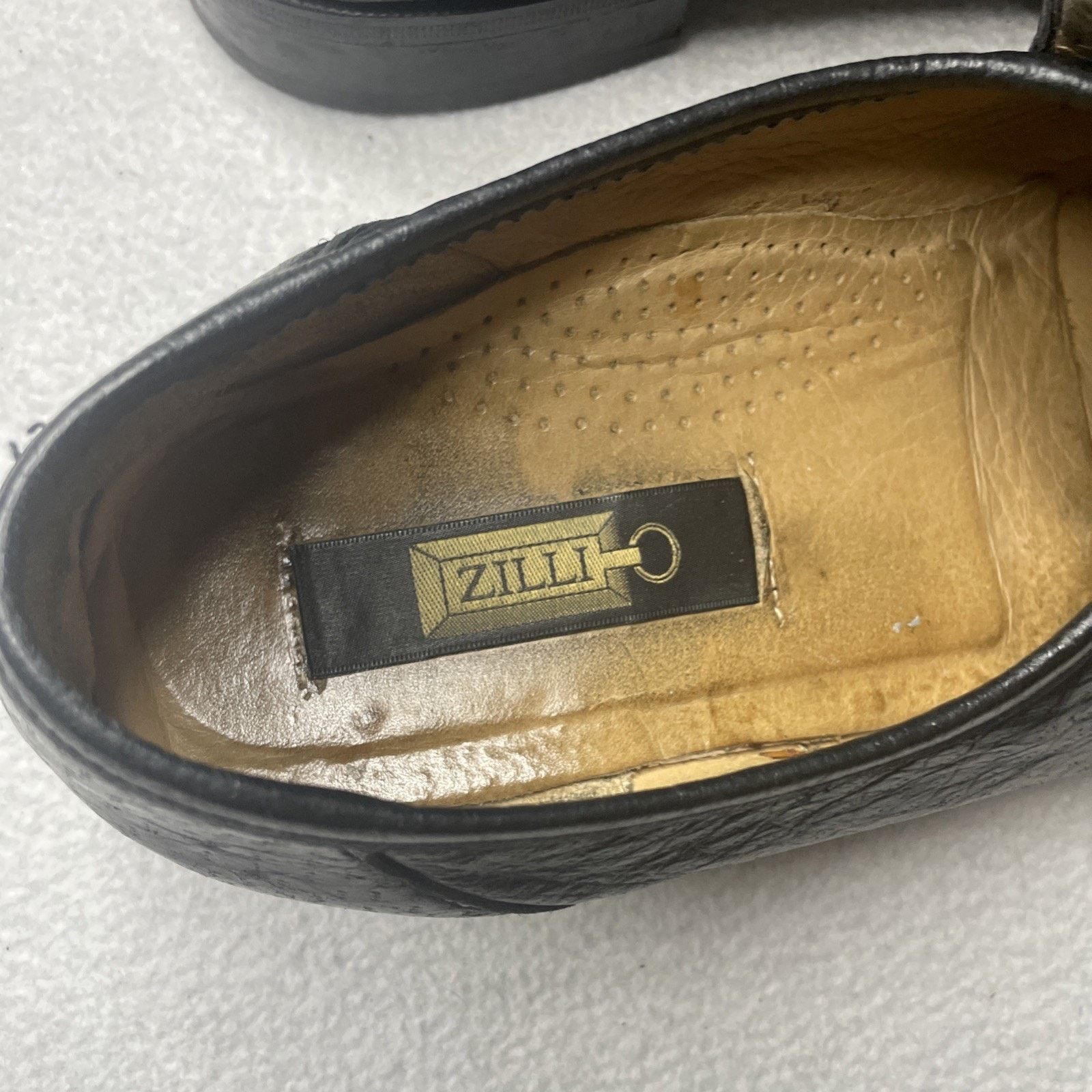 Zilli Authentic ZILLI Handmade Italian Black Leather Loafers Size US 11 / EU 44 - 22 Thumbnail
