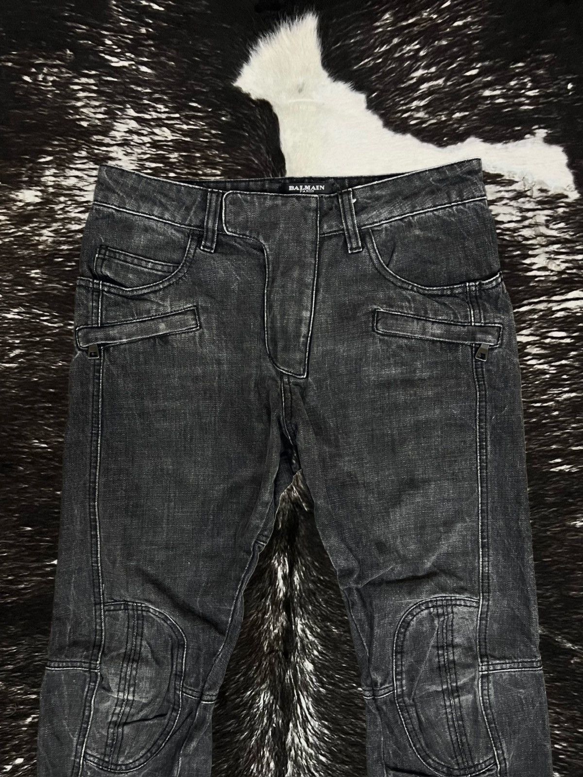 Balmain Balmain FW11 „Sakata“ Biker Denim (Prototype/Sample) Size US 30 / EU 46 - 2 Thumbnail