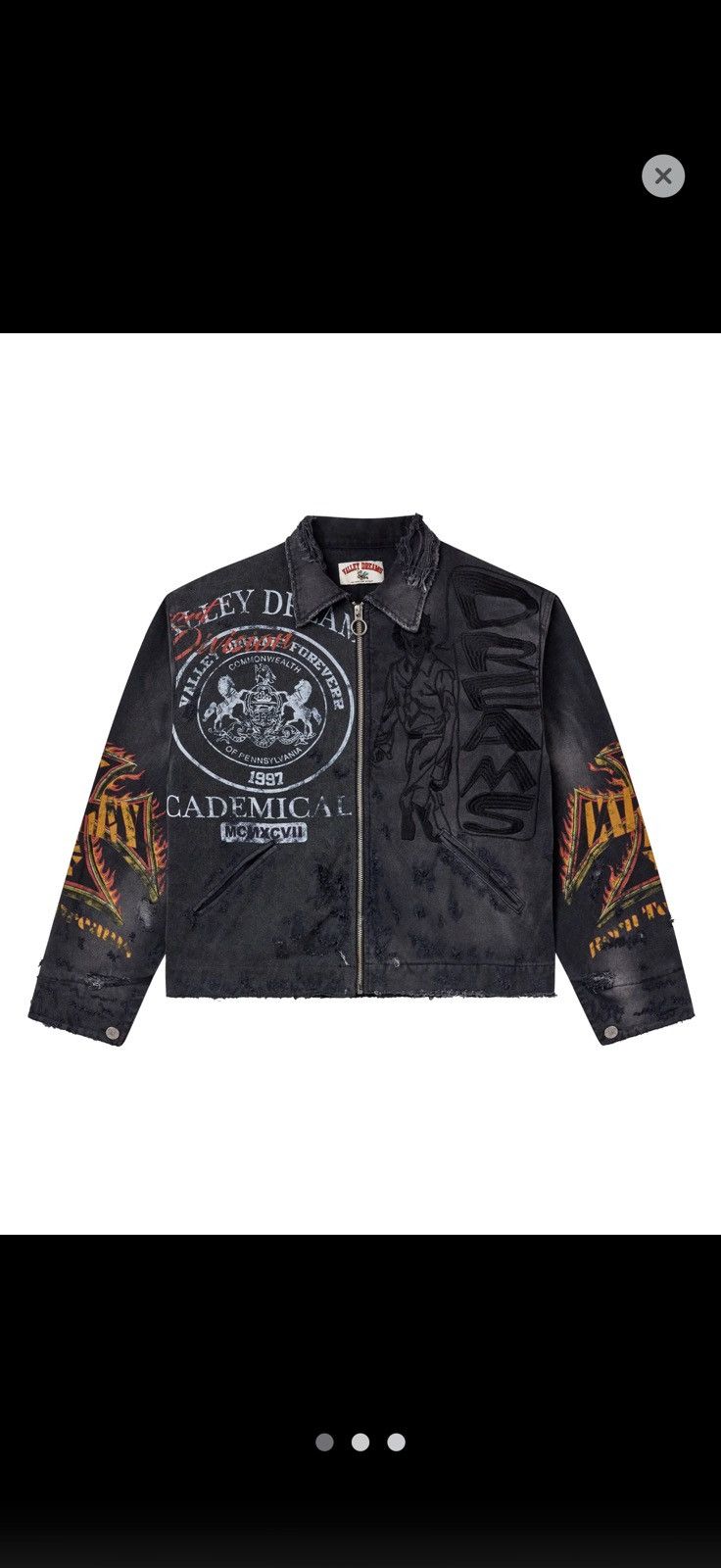 Vale Vale forever DESTRUCTION WORK JACKET Size US XL / EU 56 / 4 - 3 Thumbnail