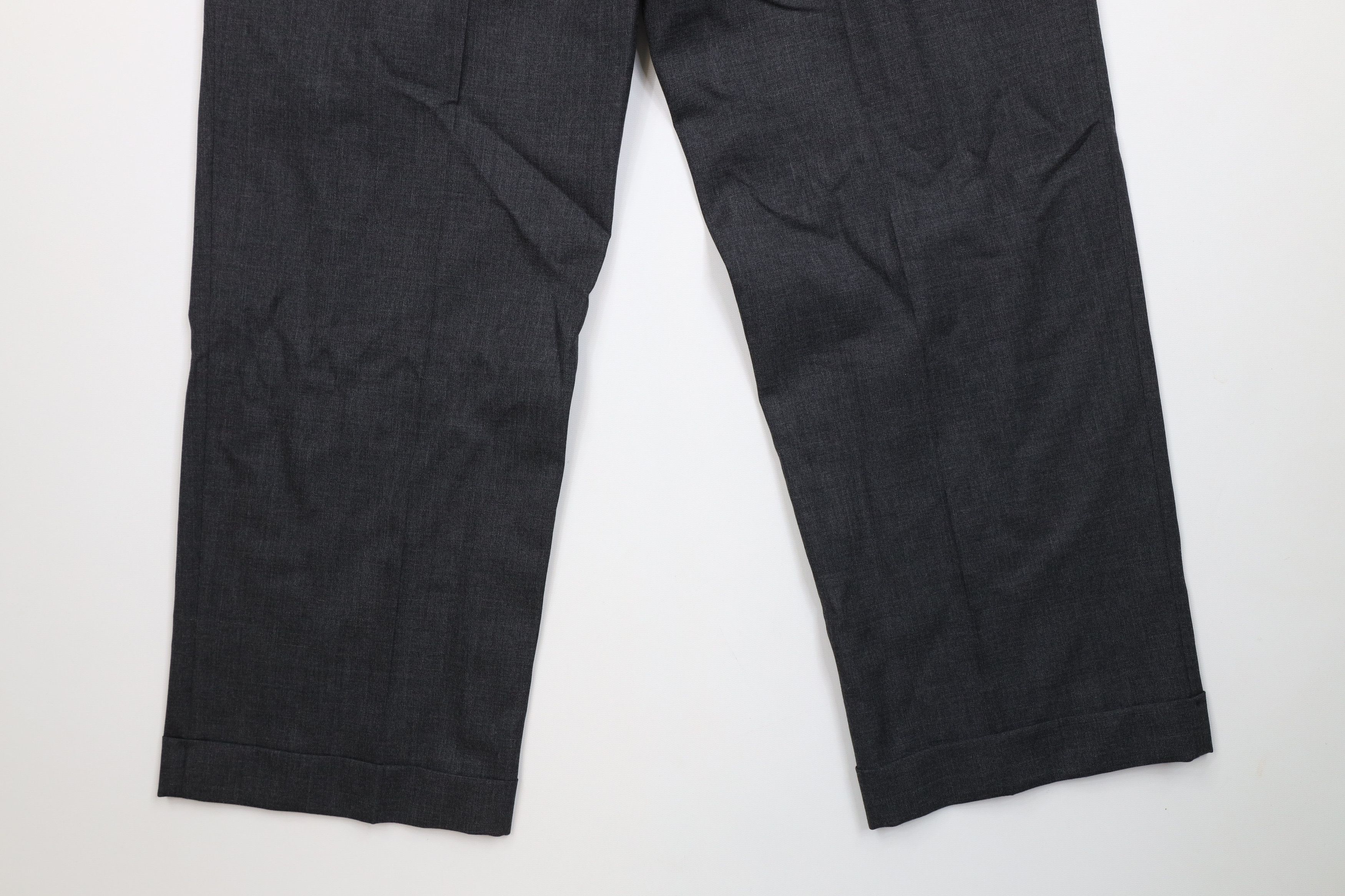 Ralph Lauren Vintage Ralph Lauren Wool Wide Leg Chino Pants Charcoal Gray Size US 34 / EU 50 - 12 Thumbnail
