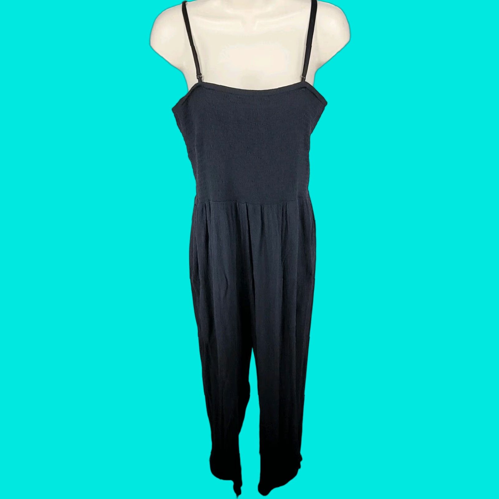 Prana prAna Black Boho Sleeveless Adjustable Strap Jumpsuit with Pockets Women's Size XL Size XL / US 12-14 / IT 48-50 - 1 Thumbnail