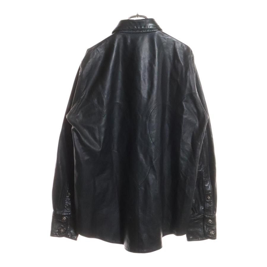 Chrome Hearts Chrome Hearts cross ball button Fleur Leather Shirts Jacket Size US S / EU 44-46 / 1 - 2 Thumbnail