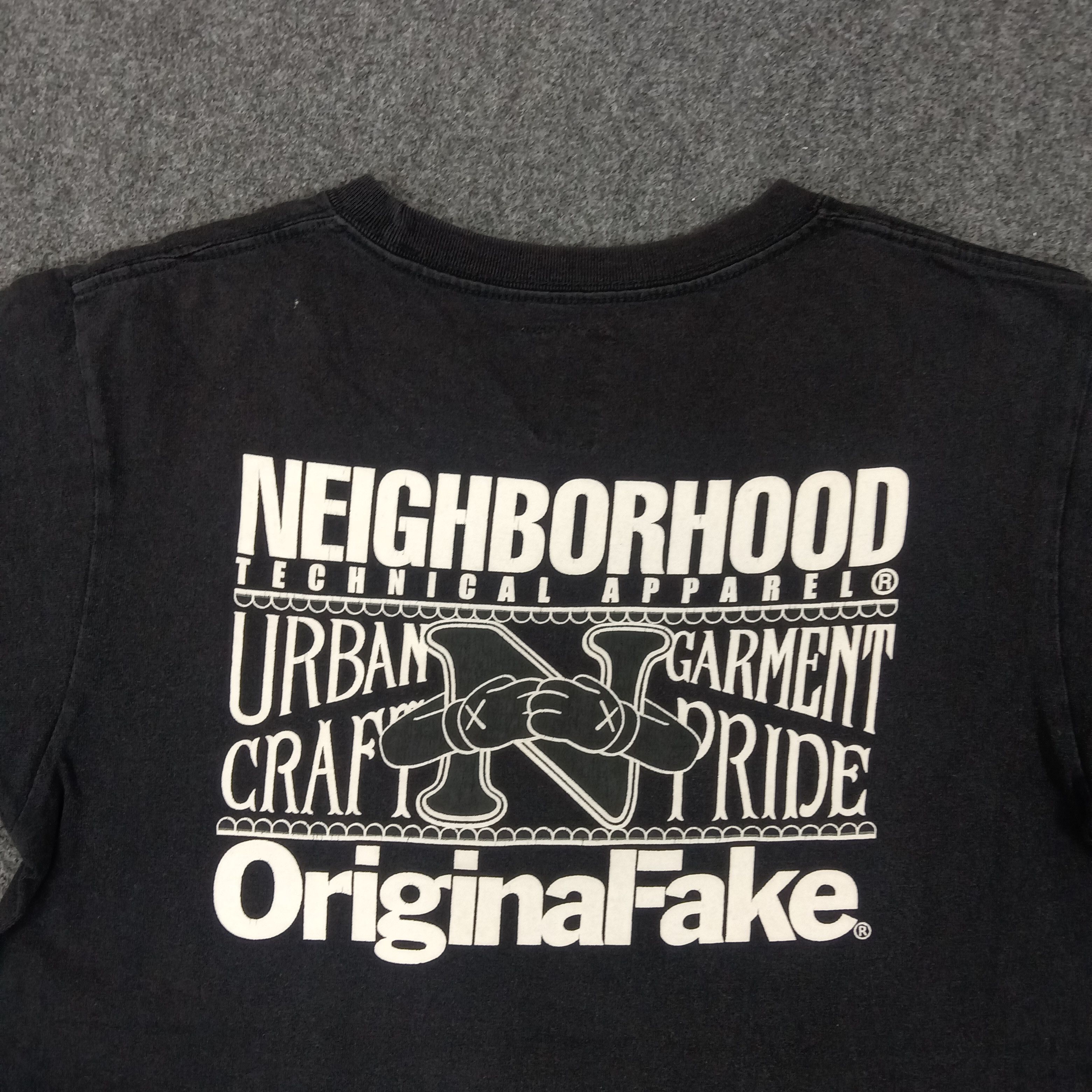 Japanese Brand × Vintage Neighborhood X Original Fake Japanese Brand Tshirt Size US M / EU 48-50 / 2 - 7 Thumbnail