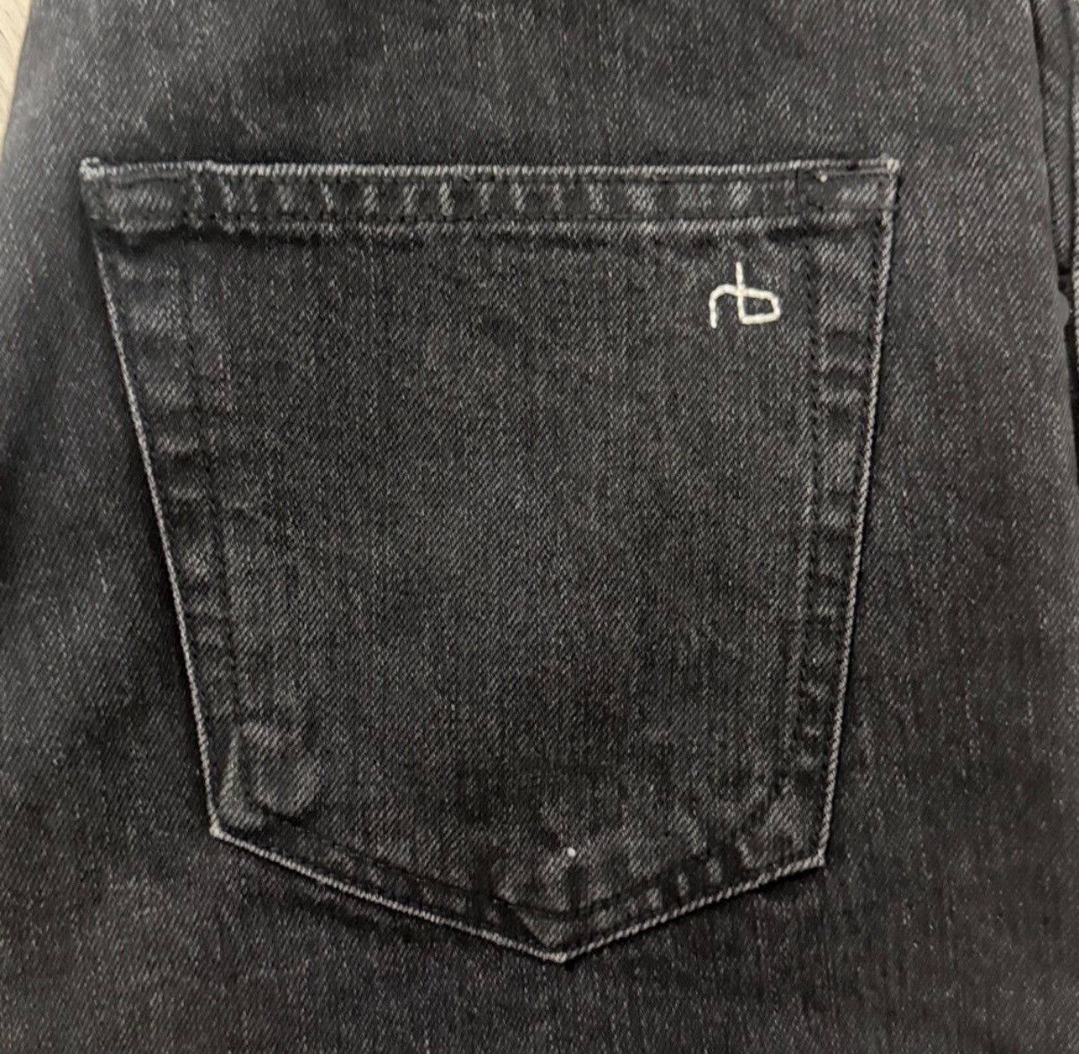Rag & Bone Rag & Bone Black Straight Leg Denim Jeans Size 26" / US 2 / IT 38 - 5 Thumbnail