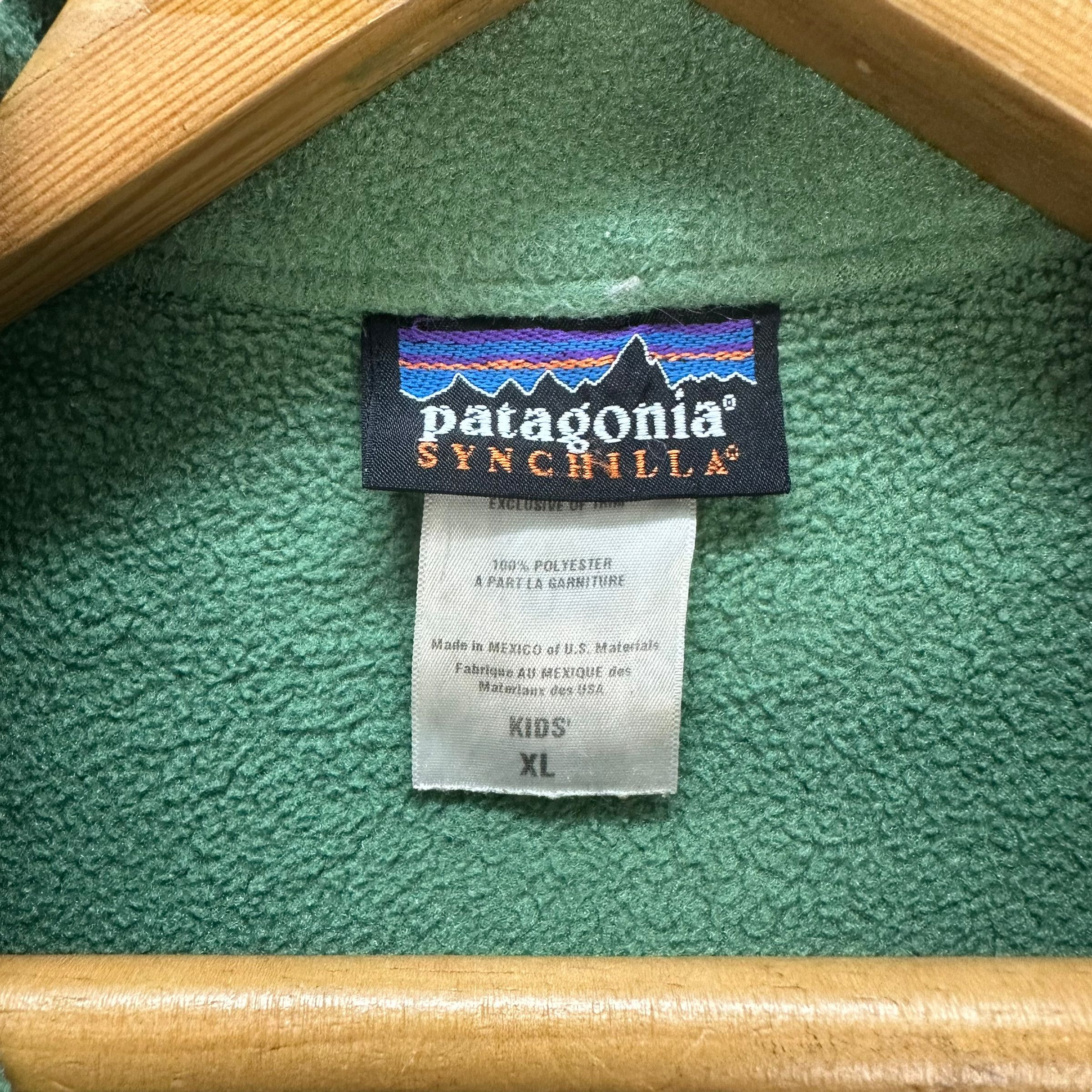 Patagonia PATAGONIA SYNCHILLA HALF ZIP GREEN FLEECE PULLOVER #8427-008 Size US XL / EU 56 / 4 - 7 Thumbnail