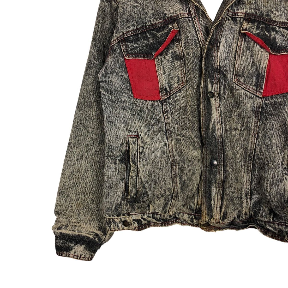 Japanese Brand 🔥VINTAGE BIKER BOMBER JACKET DENIM JAPAN ISSEY MIYAKE Size US L / EU 52-54 / 3 - 6 Thumbnail