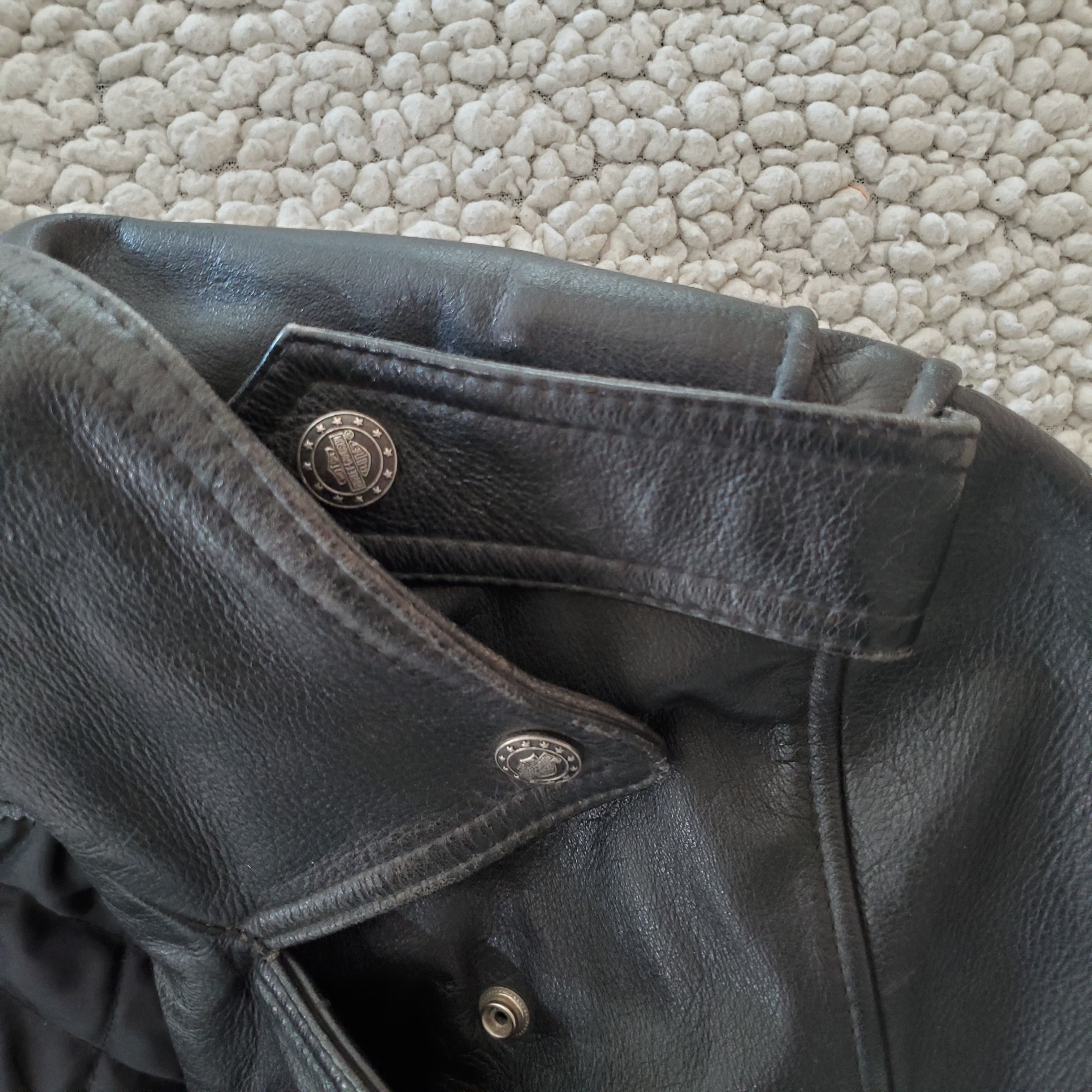 Harley Davidson Genuine vintage Harley Davidson leather riding jacket Size US XL / EU 56 / 4 - 6 Thumbnail