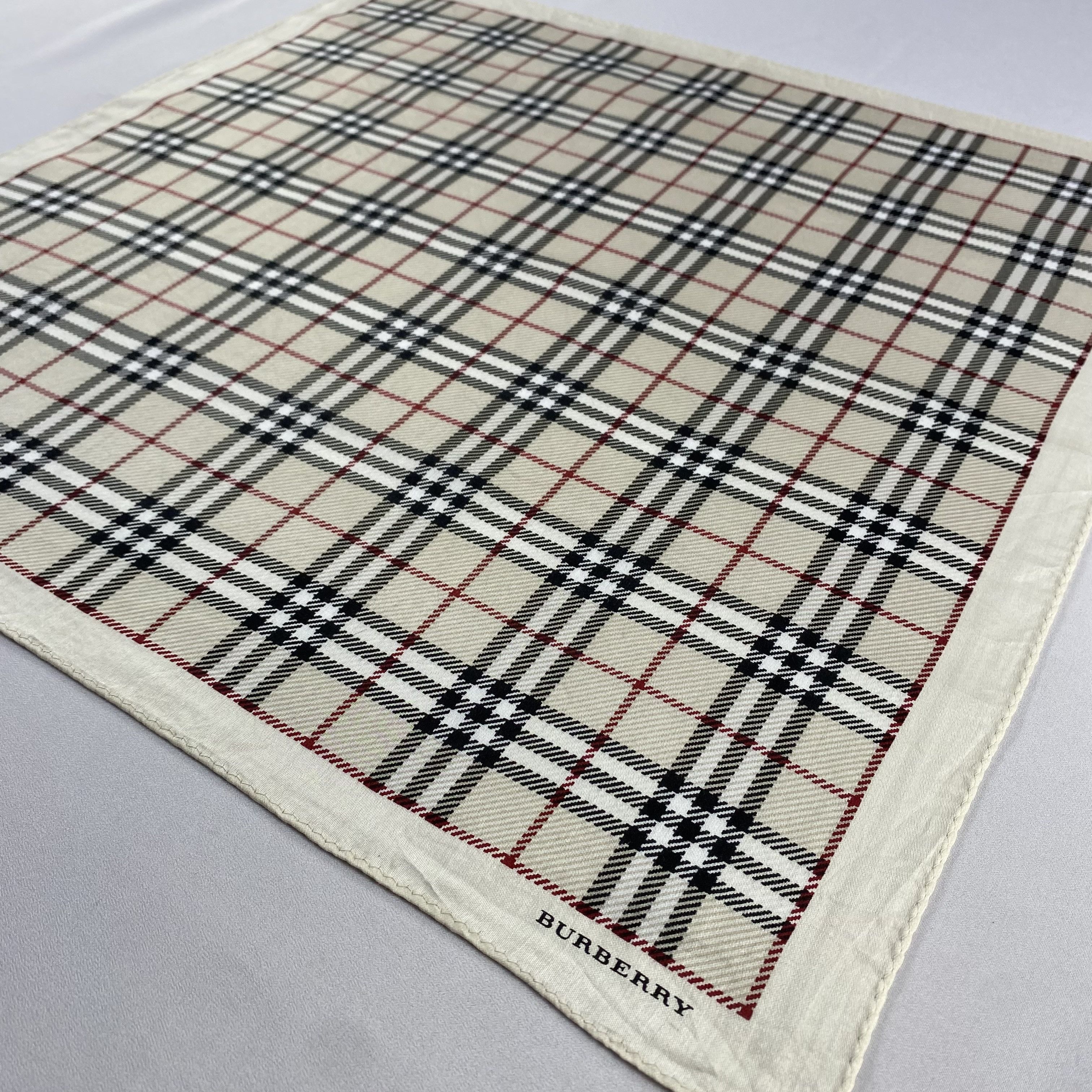 Burberry × Vintage Burberry Handkerchief / Neckerchief / Bandana-P746 Size ONE SIZE - 2 Thumbnail