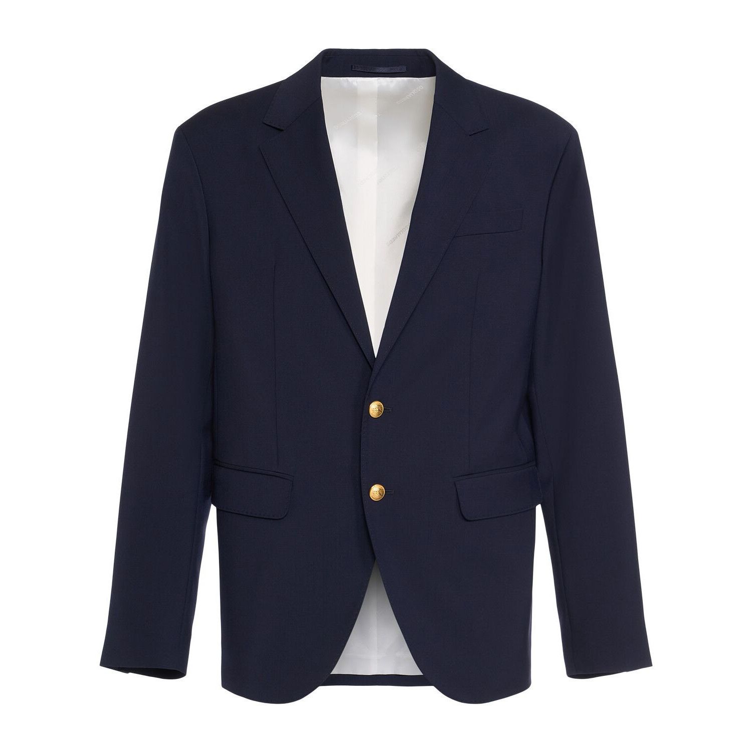 Dsquared2 DSQUARED2 Navy Relaxed Wool Blazer Jacket New & Authentic (M Size US XL / EU 56 / 4 - 1 Thumbnail