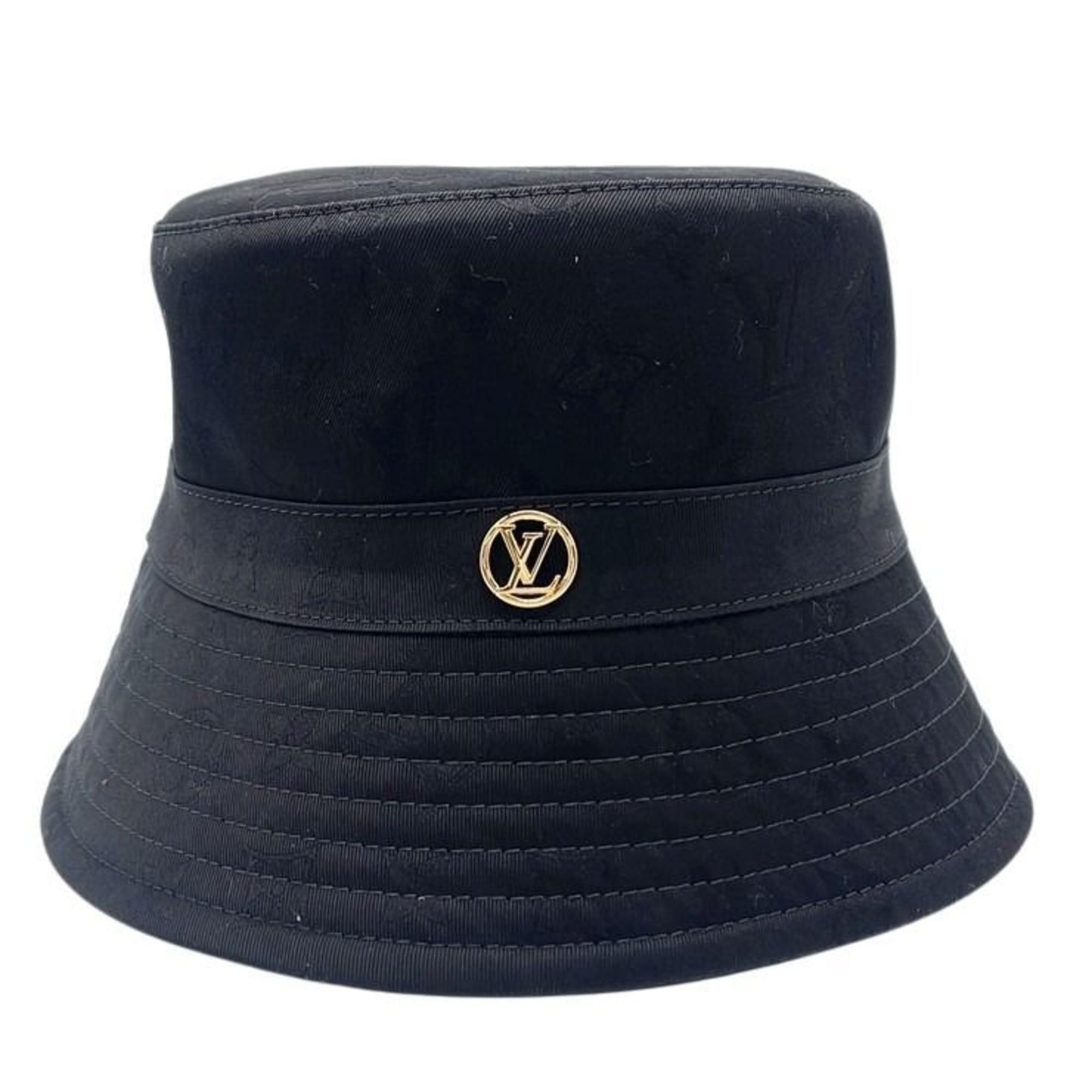 Louis Vuitton Louis Vuitton Bucket Hat LV Mine M7961M Black Cotton Men's Women's Monogram Reversible Circle Size ONE SIZE - 1 Thumbnail