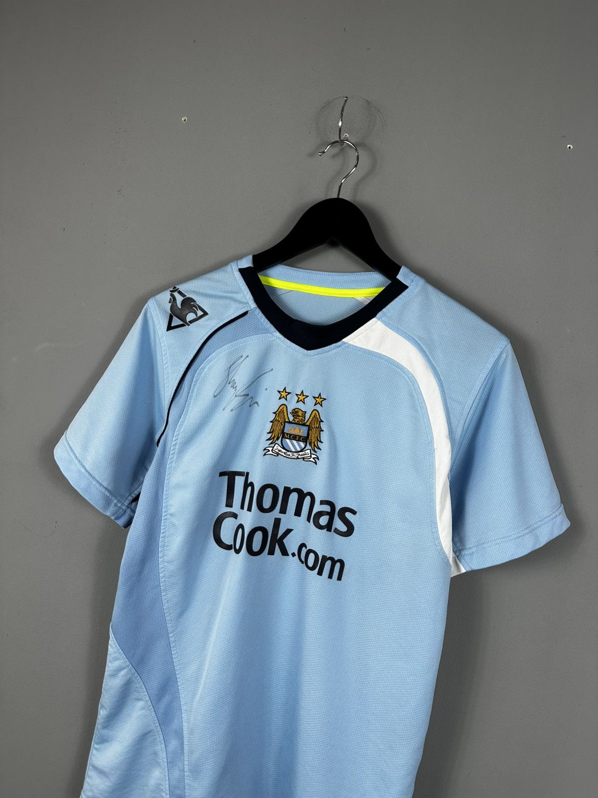Le Coq Sportif Robinho Manchester City 2008 2009 soccer jersey shirt Size US M / EU 48-50 / 2 - 2 Thumbnail