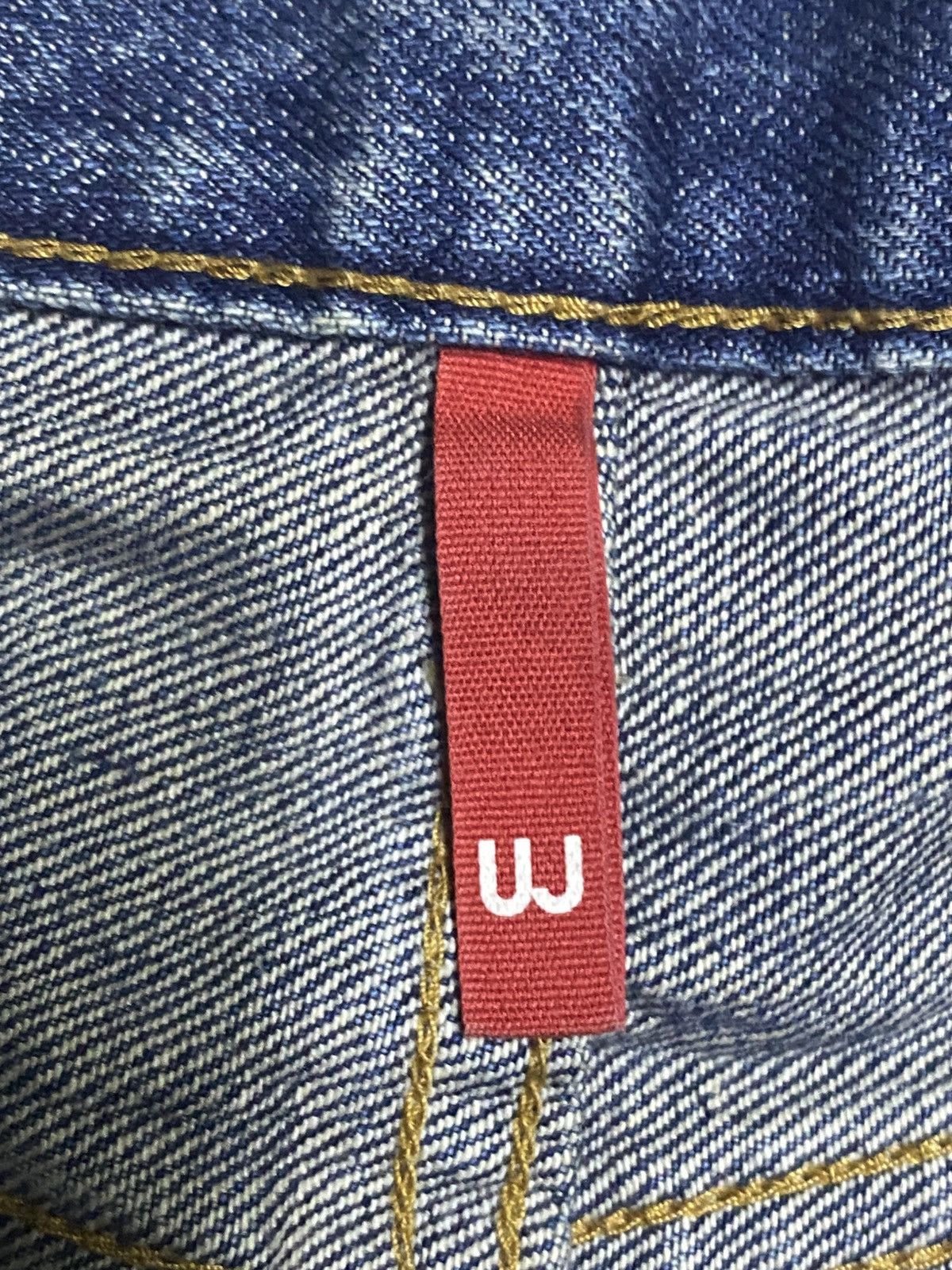 Uniqlo Vintage Uniqlo UJ Repair Faded Wash Distressed Loose Jeans Size US 33 - 11 Thumbnail