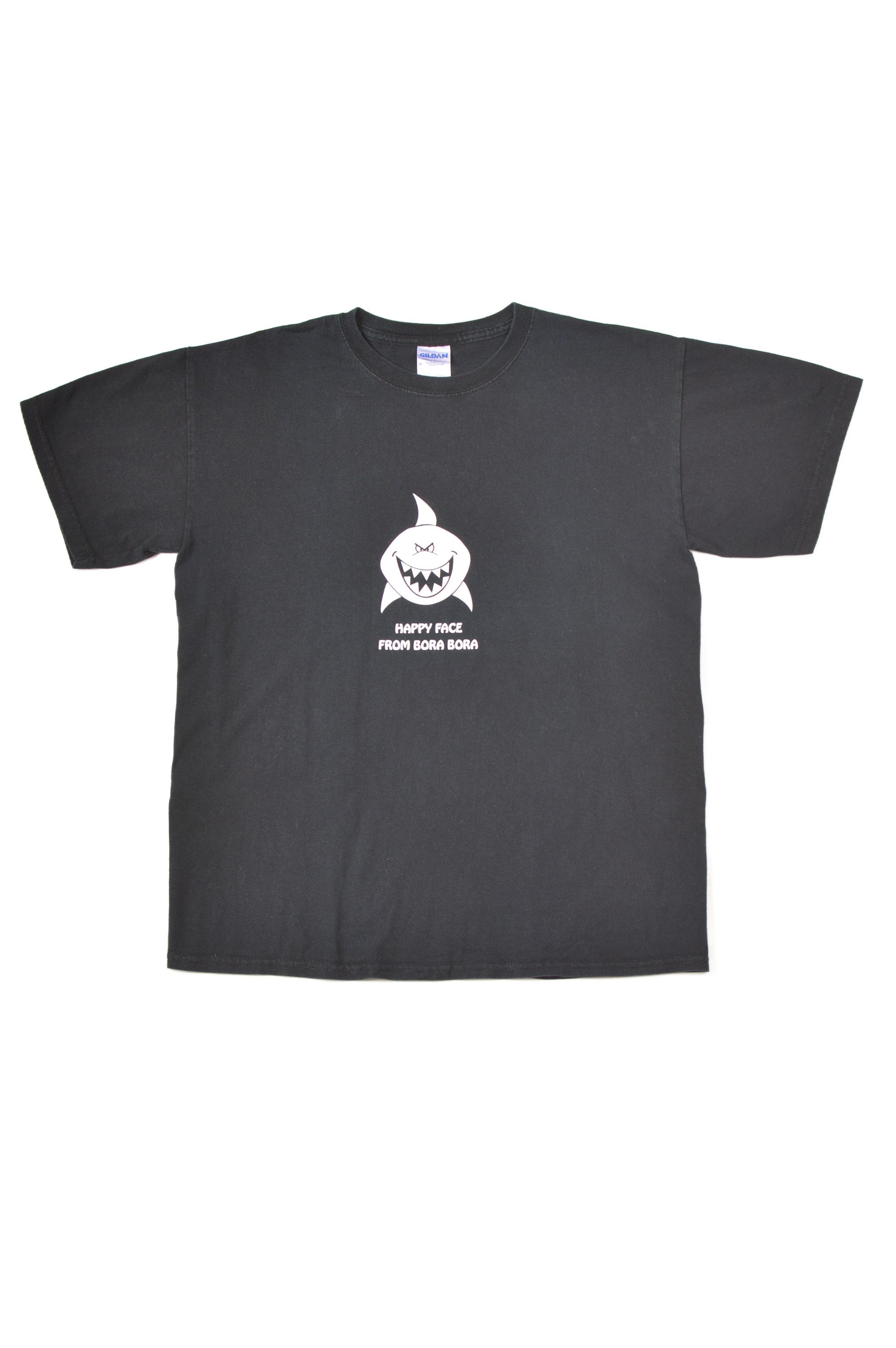 Gildan × Vintage Gildan Happy Face From Bora Bora Vintage Humor T-Shirt Size US M / EU 48-50 / 2 - 1 Thumbnail