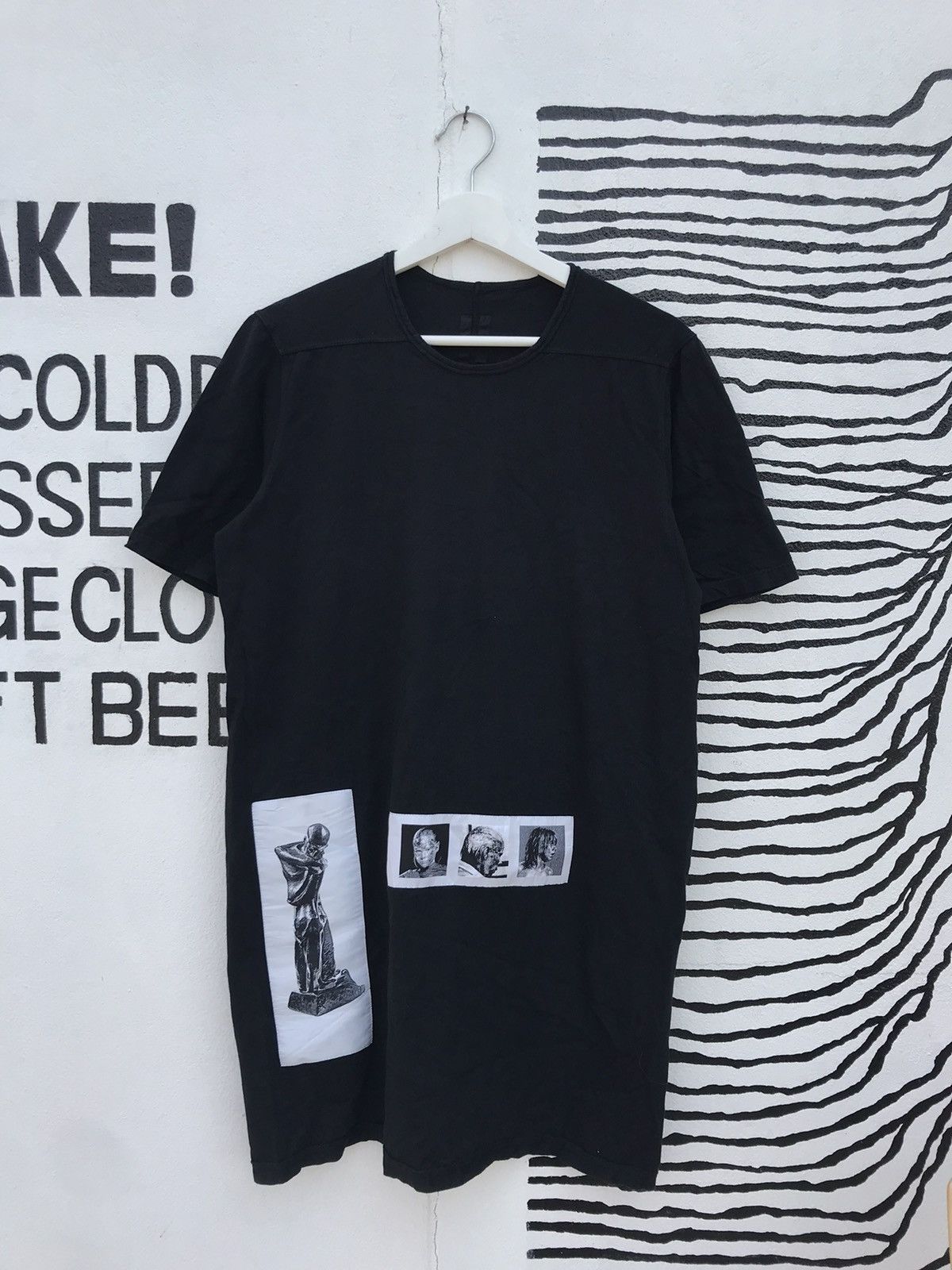 Rick Owens Drkshdw RICK OWENS DRKSHDW PATCH LEVEL TEE | Grailed