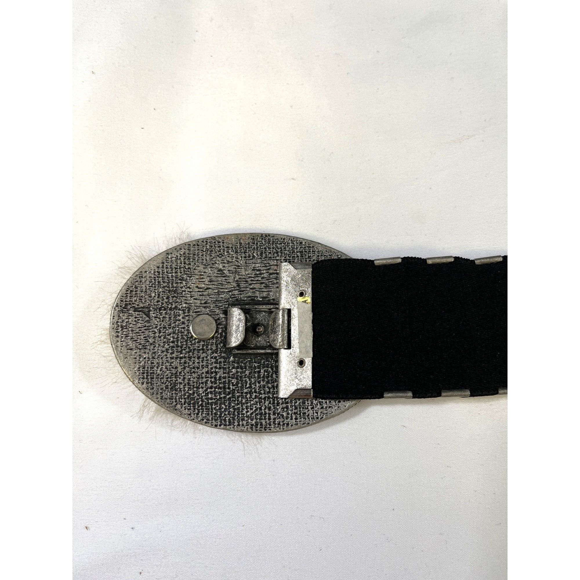 Other Vintage Women's Silver 37" Stretchable Waist Belt SKU 6292 Size ONE SIZE - 4 Thumbnail