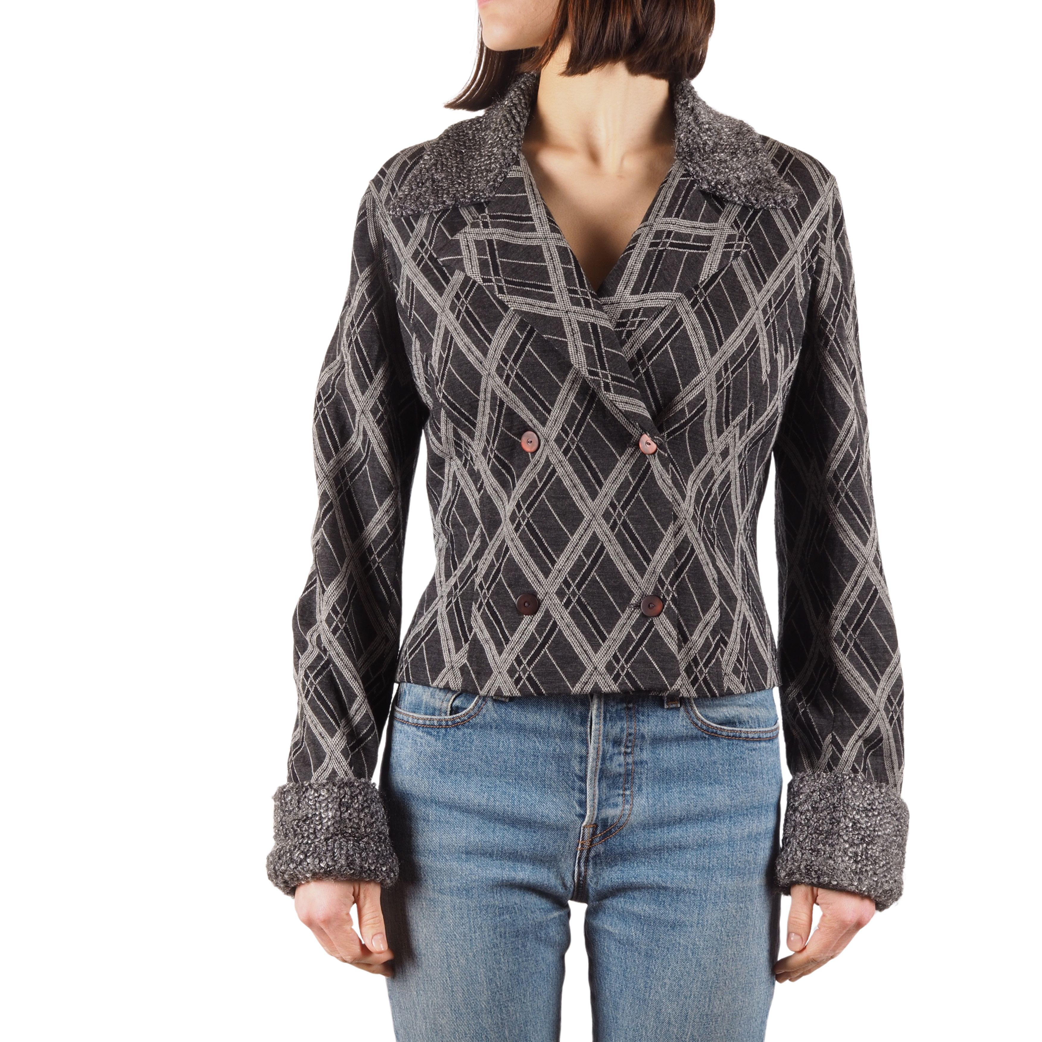 Kenzo Kenzo Paris Vintage Wool Plaid Double Breasted Jacket Size M / US 6-8 / IT 42-44 - 1 Thumbnail