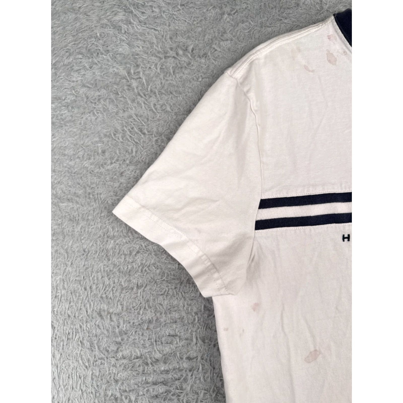 Tommy Hilfiger Tommy Hilfiger Shirt Men S White Crew Neck Short Sleeve Cotton Logo Mens Size US S / EU 44-46 / 1 - 3 Thumbnail