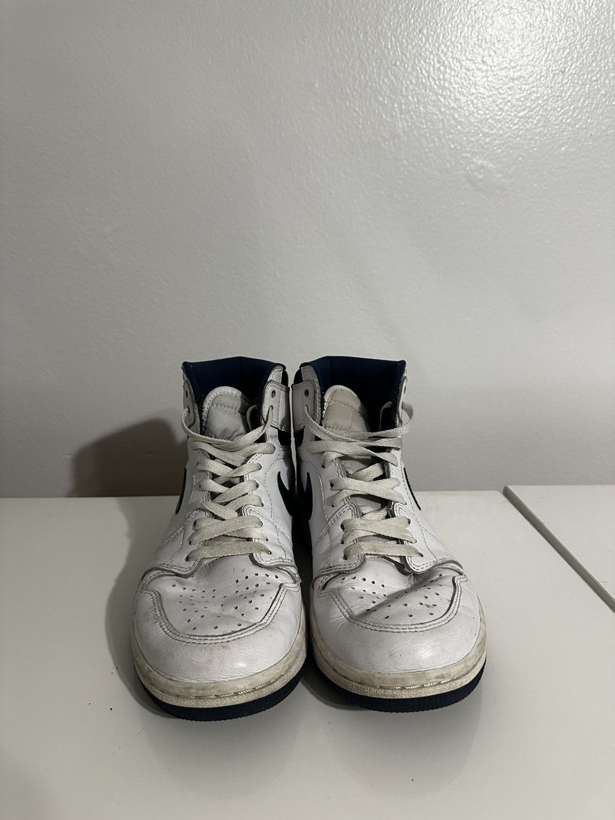 Nike Air Jordan 1 Retro High OG 'Metallic Navy' Size US 8.5 / EU 41-42 - 2 Thumbnail