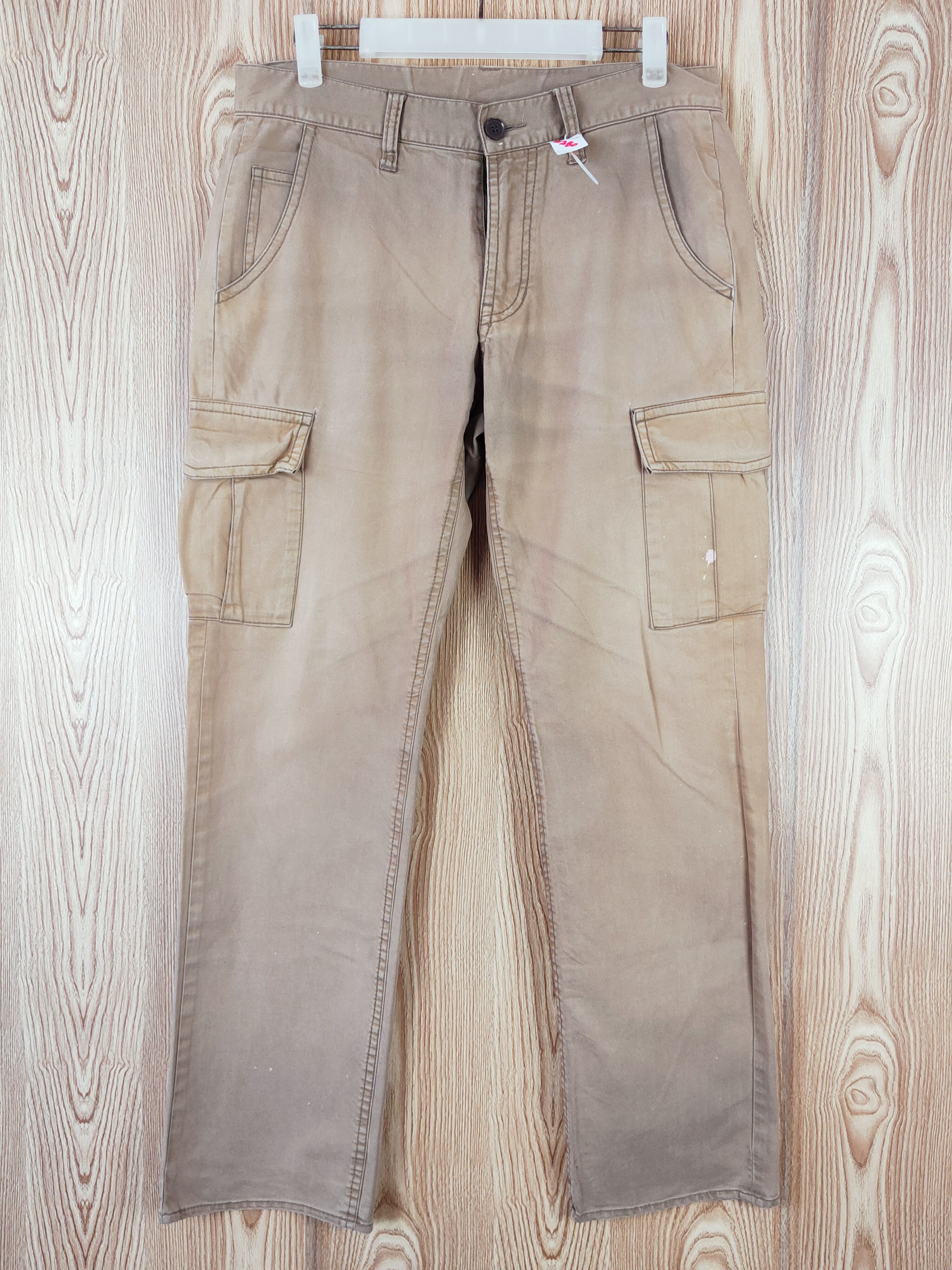Takeo Kikuchi TK Mixpice Brown Faded Multipocket Cargo Pants #W280 Size US 32 / EU 48 - 1 Thumbnail
