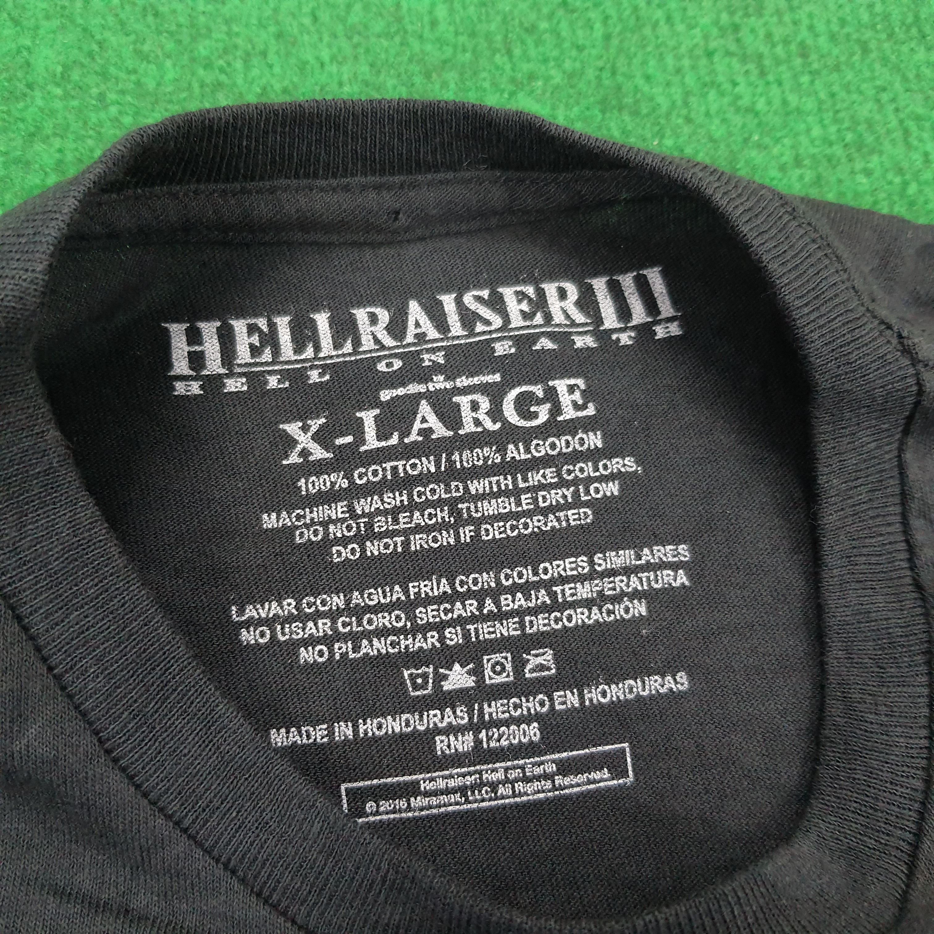 Vintage Vintage Hellraiser III American 90s Movie T-shirt Size US XL / EU 56 / 4 - 5 Thumbnail