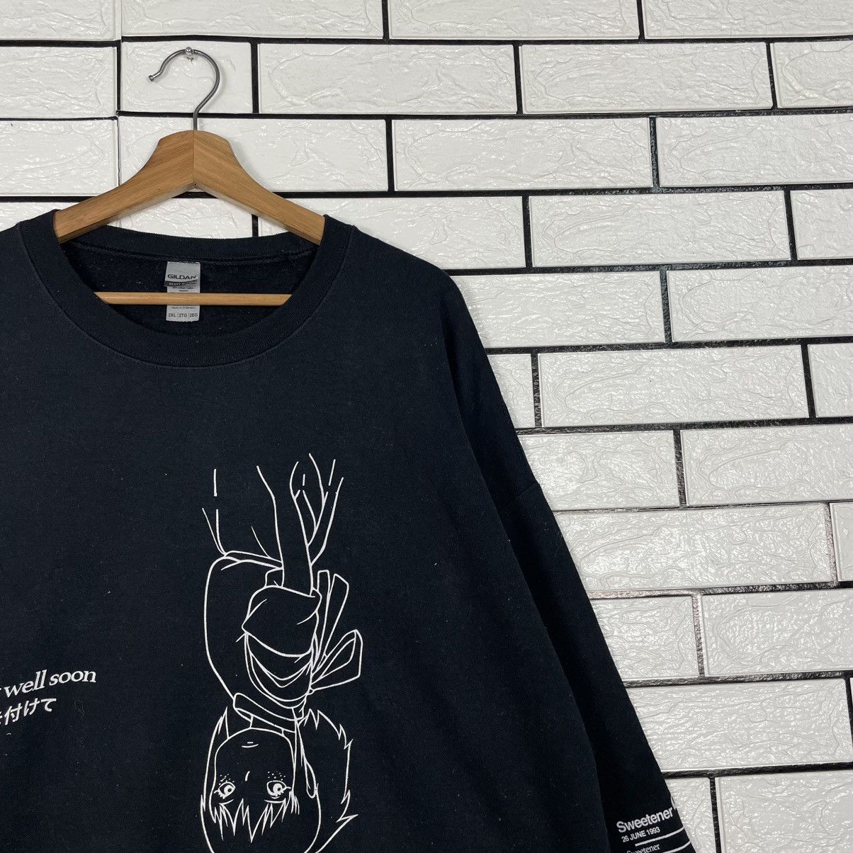 Japanese Brand Get Well Soon Crewneck Sweatshirt Size US XXL / EU 58 / 5 - 5 Thumbnail