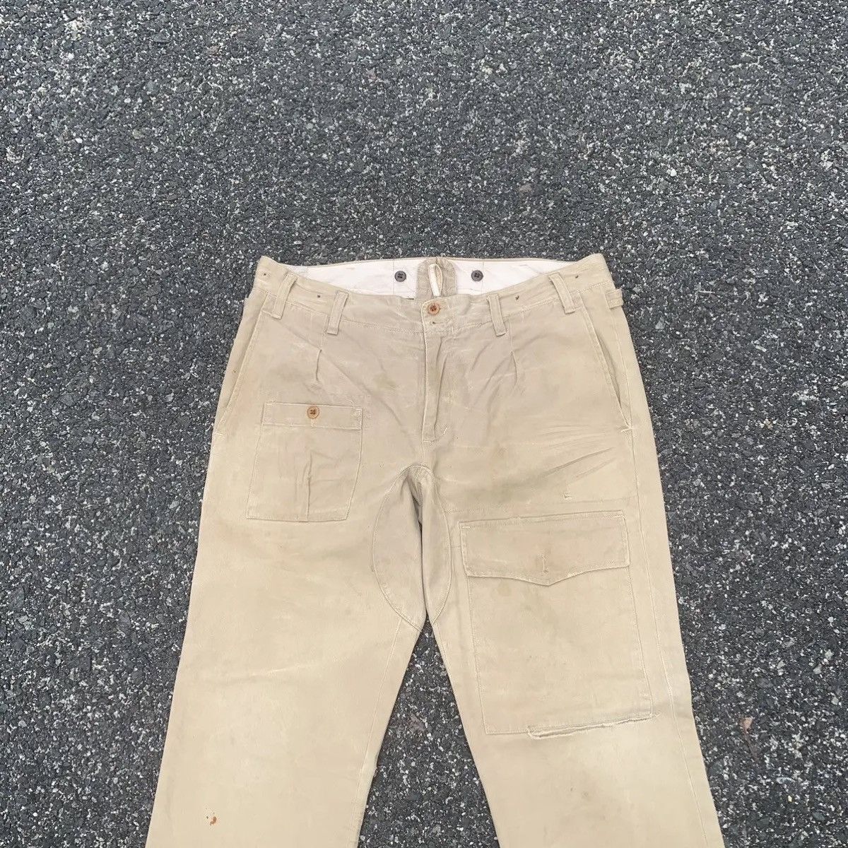 Polo Ralph Lauren RALPH LAUREN 36x33 Trousers Faded Distressed Pants Size US 36 / EU 52 - 2 Thumbnail